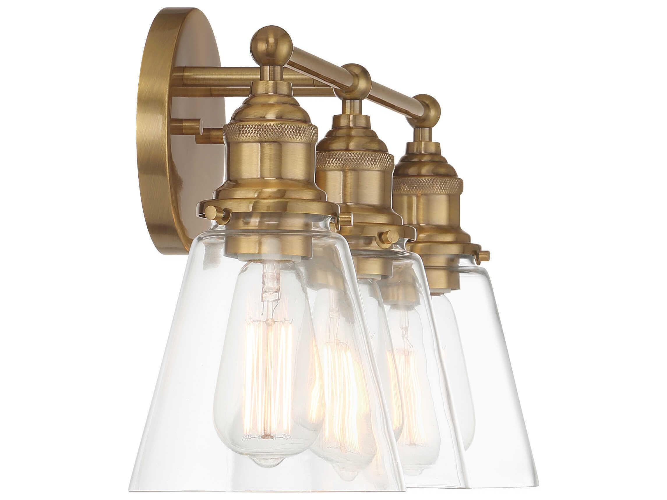 Minka Lavery Barwell 3-Light Oxidized Aged Brass Vanity Light