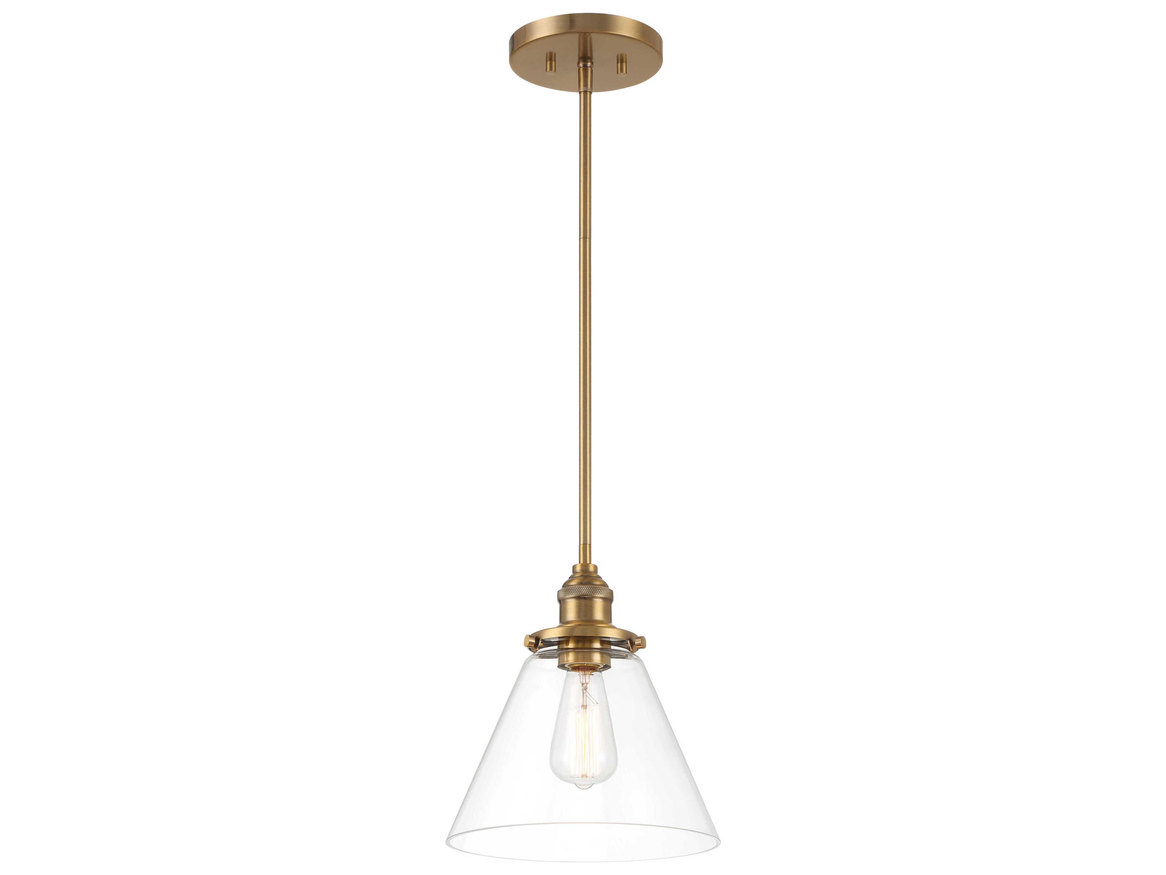 Minka Lavery Barwell 1-Light Oxidized Aged Brass Mini Pendant