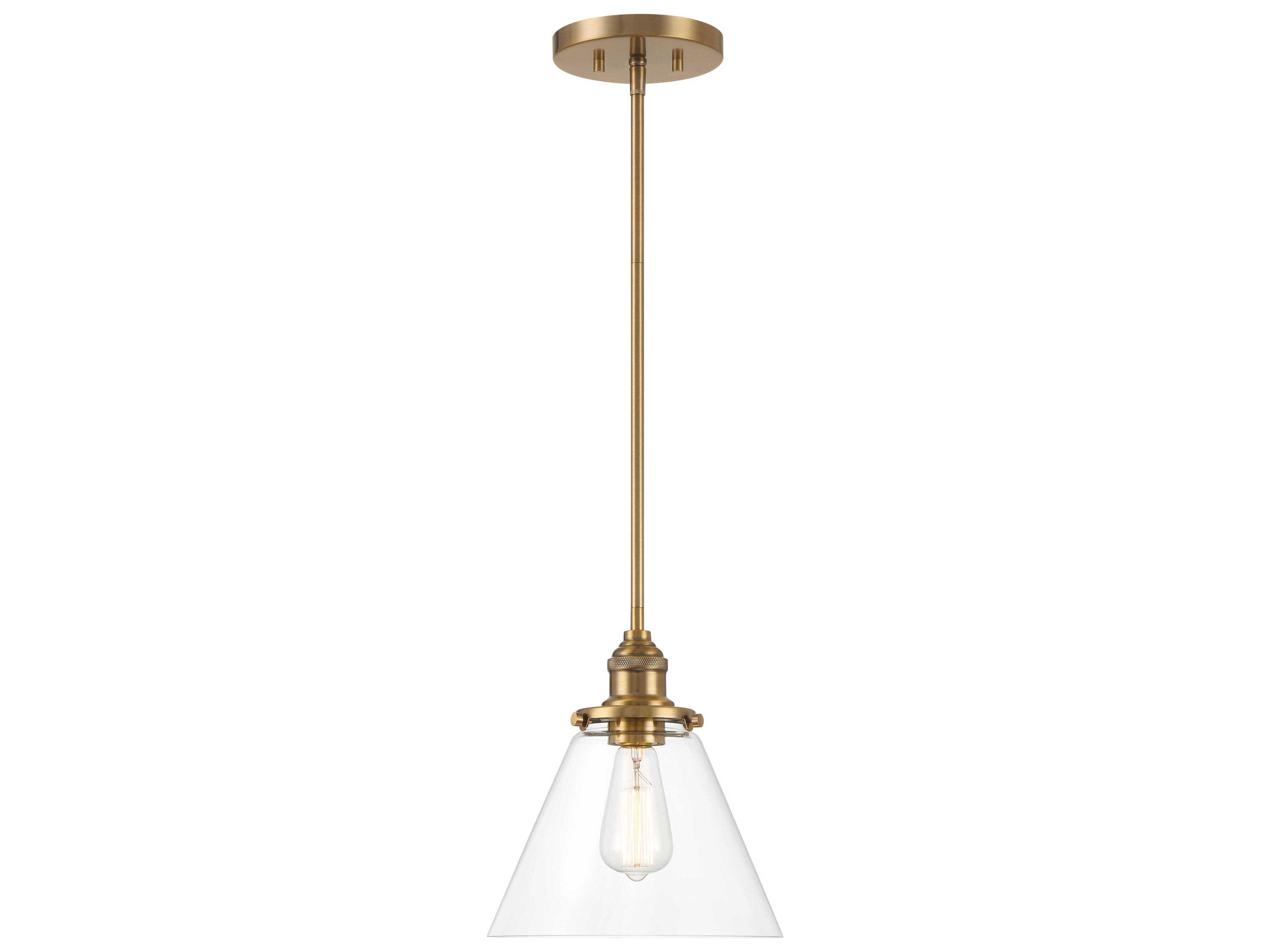 Minka Lavery Barwell 1-Light Oxidized Aged Brass Mini Pendant