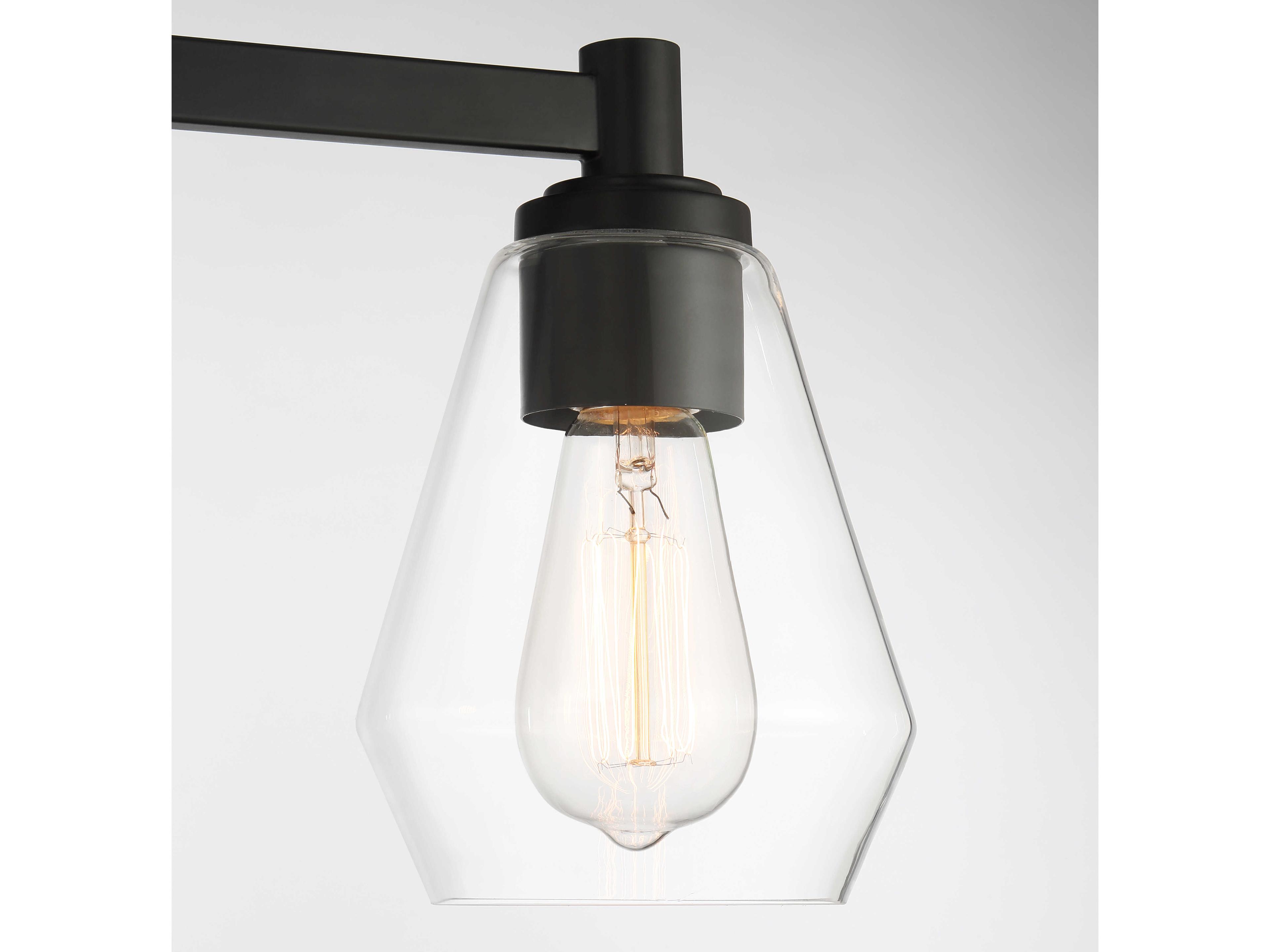 Minka Lavery Clarity 3-Light Coal Black Vanity Light