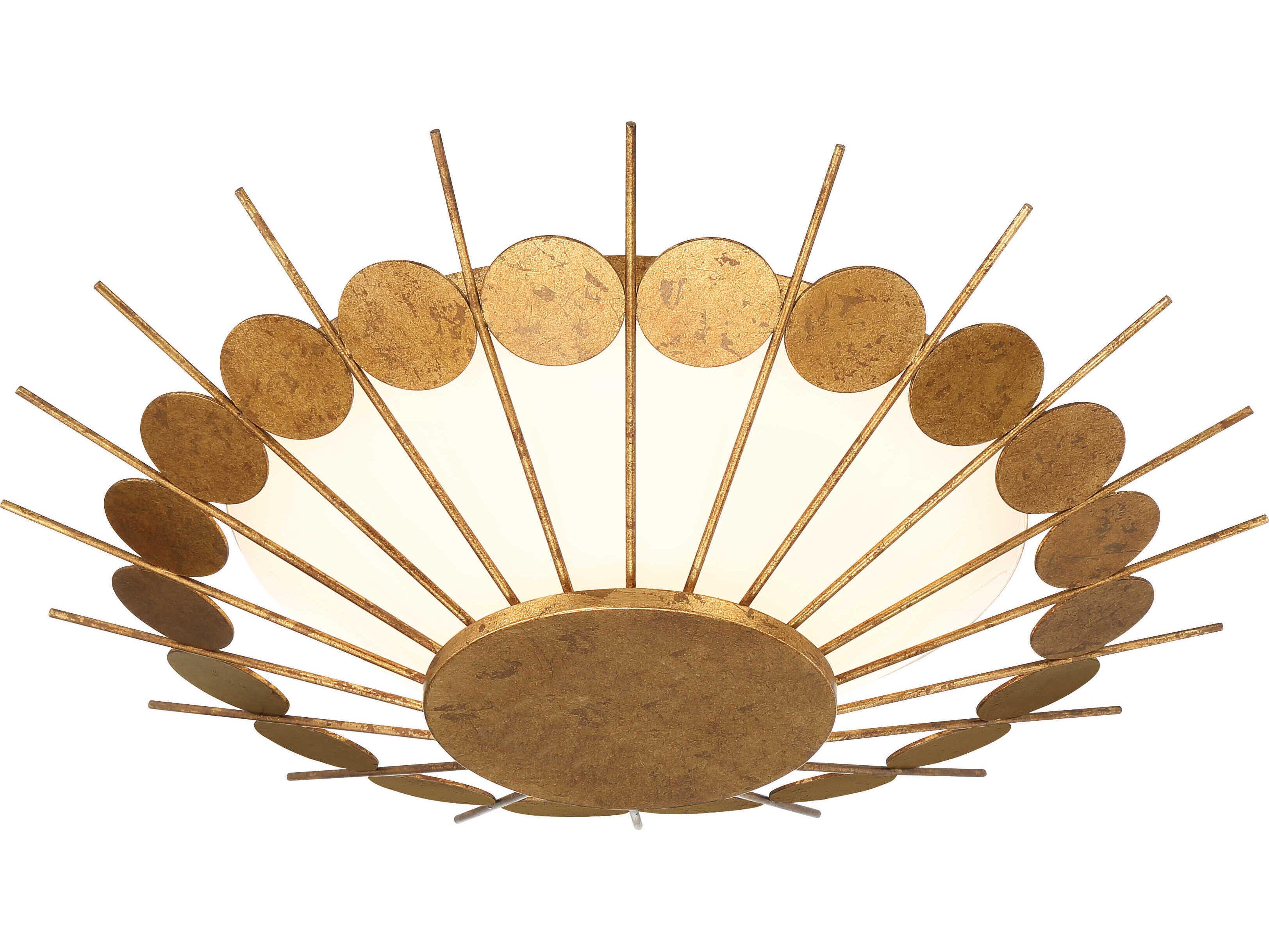 Minka Lavery Capieso 1-Light Elara Gold Bowl Flush Mount