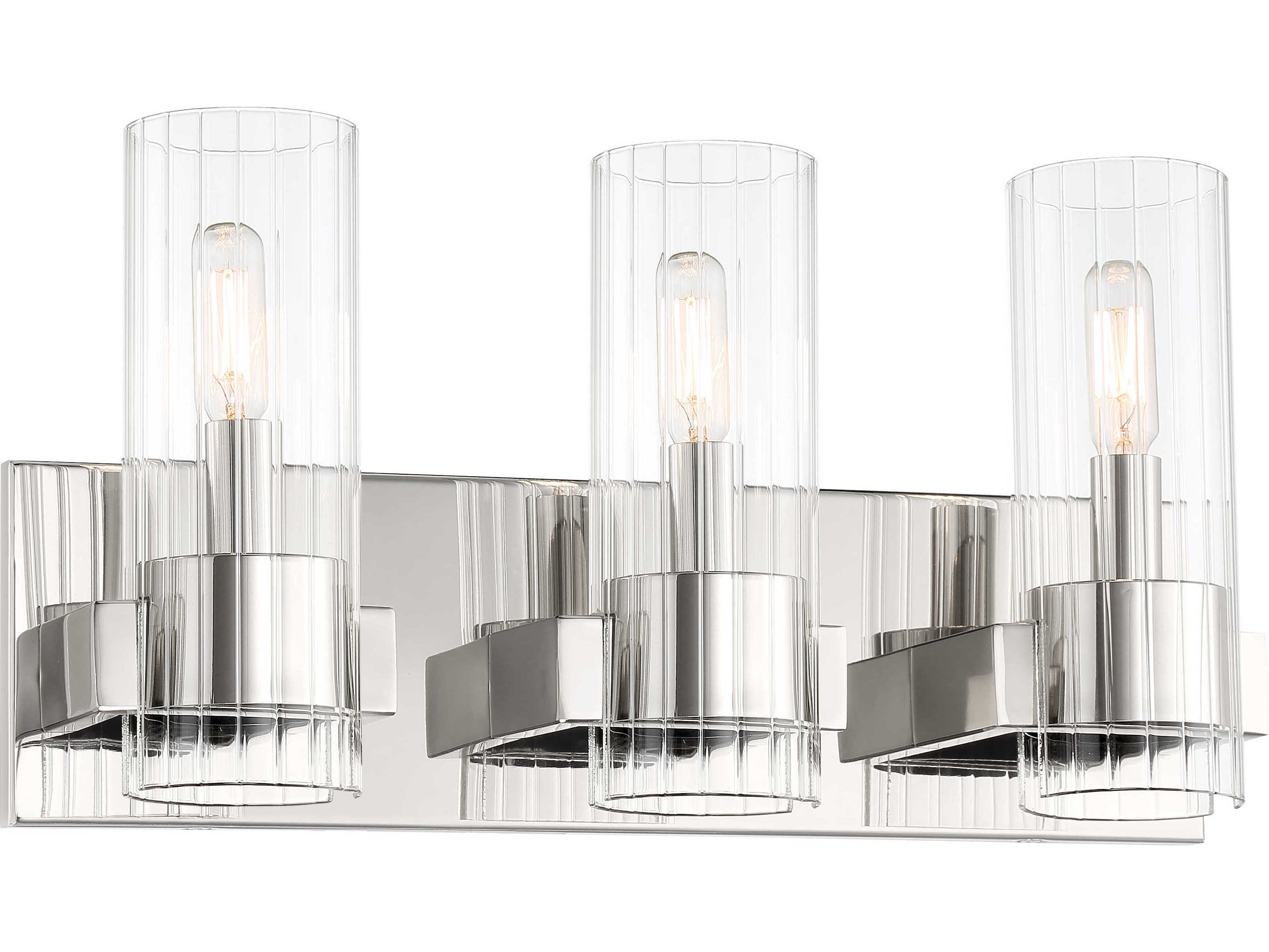 Minka Lavery Vernon Place 3-Light Chrome Glass Vanity Light