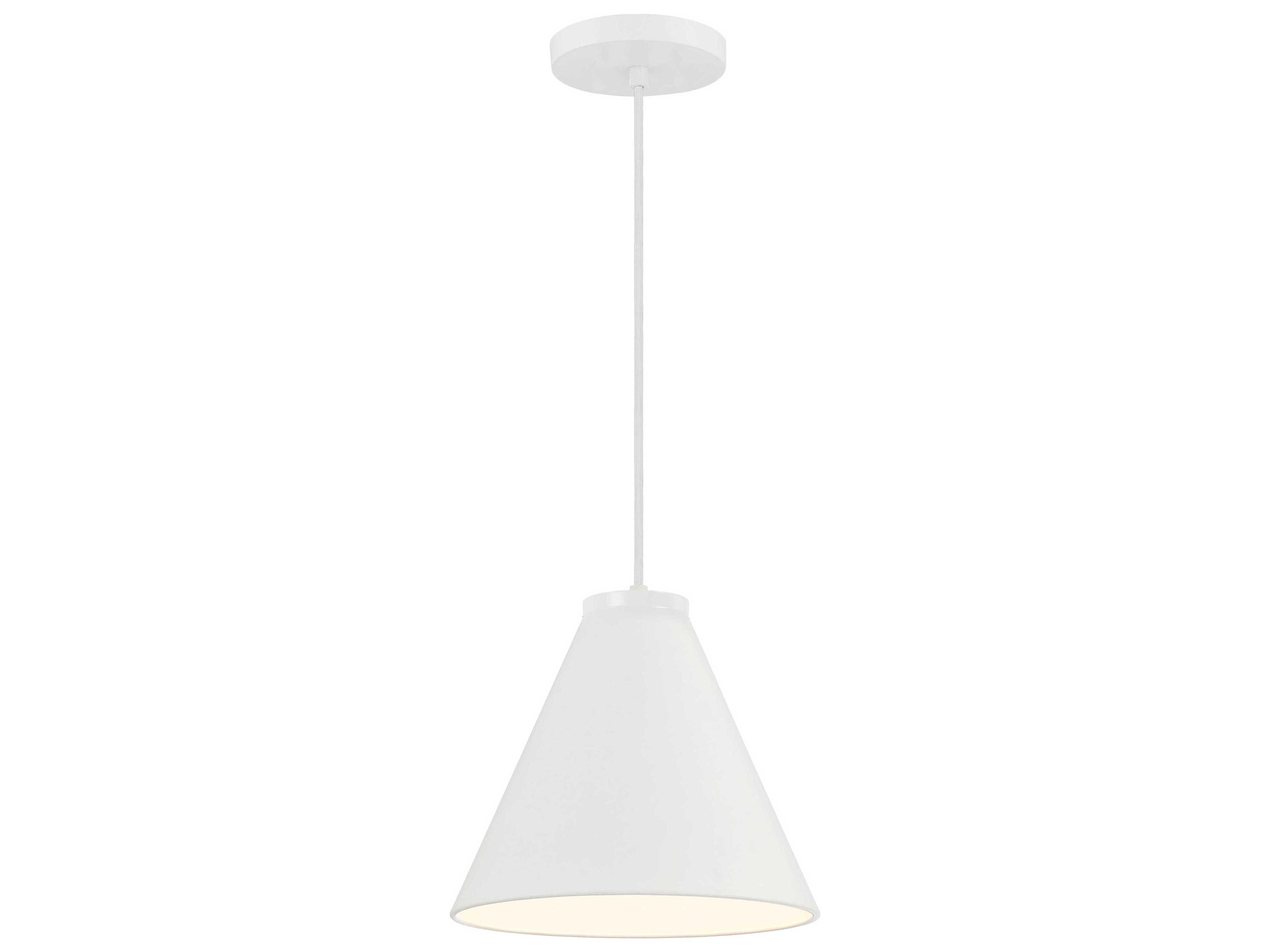 Minka Lavery Vantage 1-Light White Mini Pendant