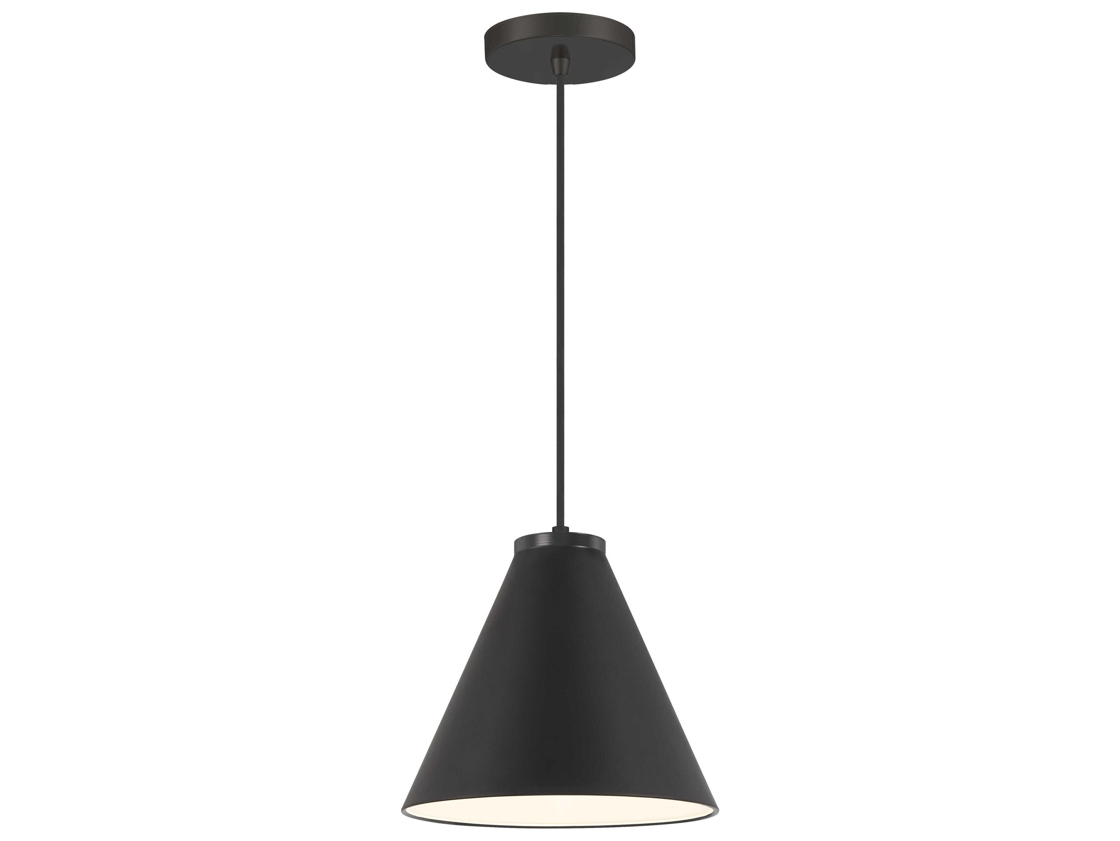 Minka Lavery Vantage 1-Light Coal Black Mini Pendant