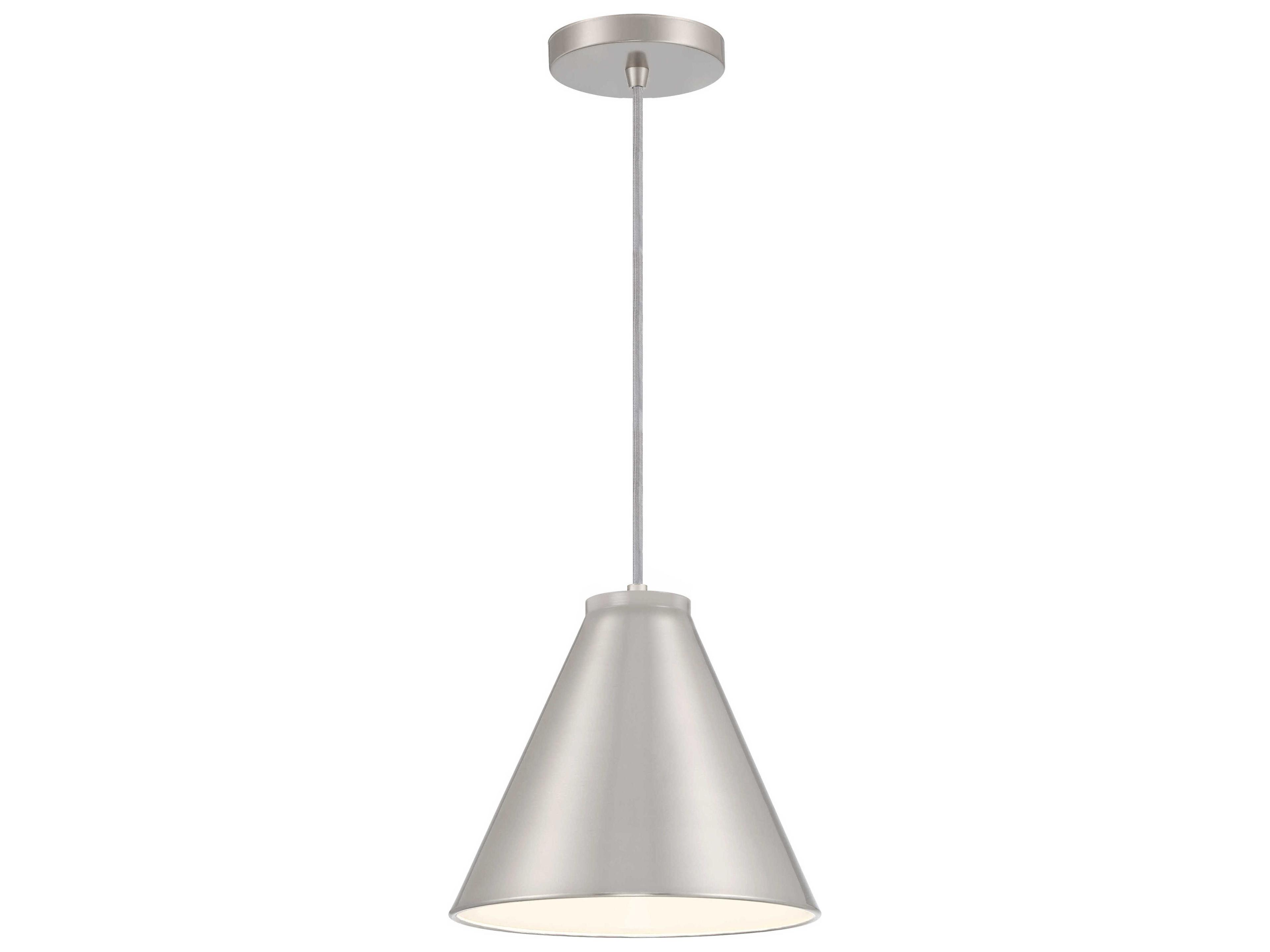 Minka Lavery Vantage 1-Light Brushed Nickel Mini Pendant