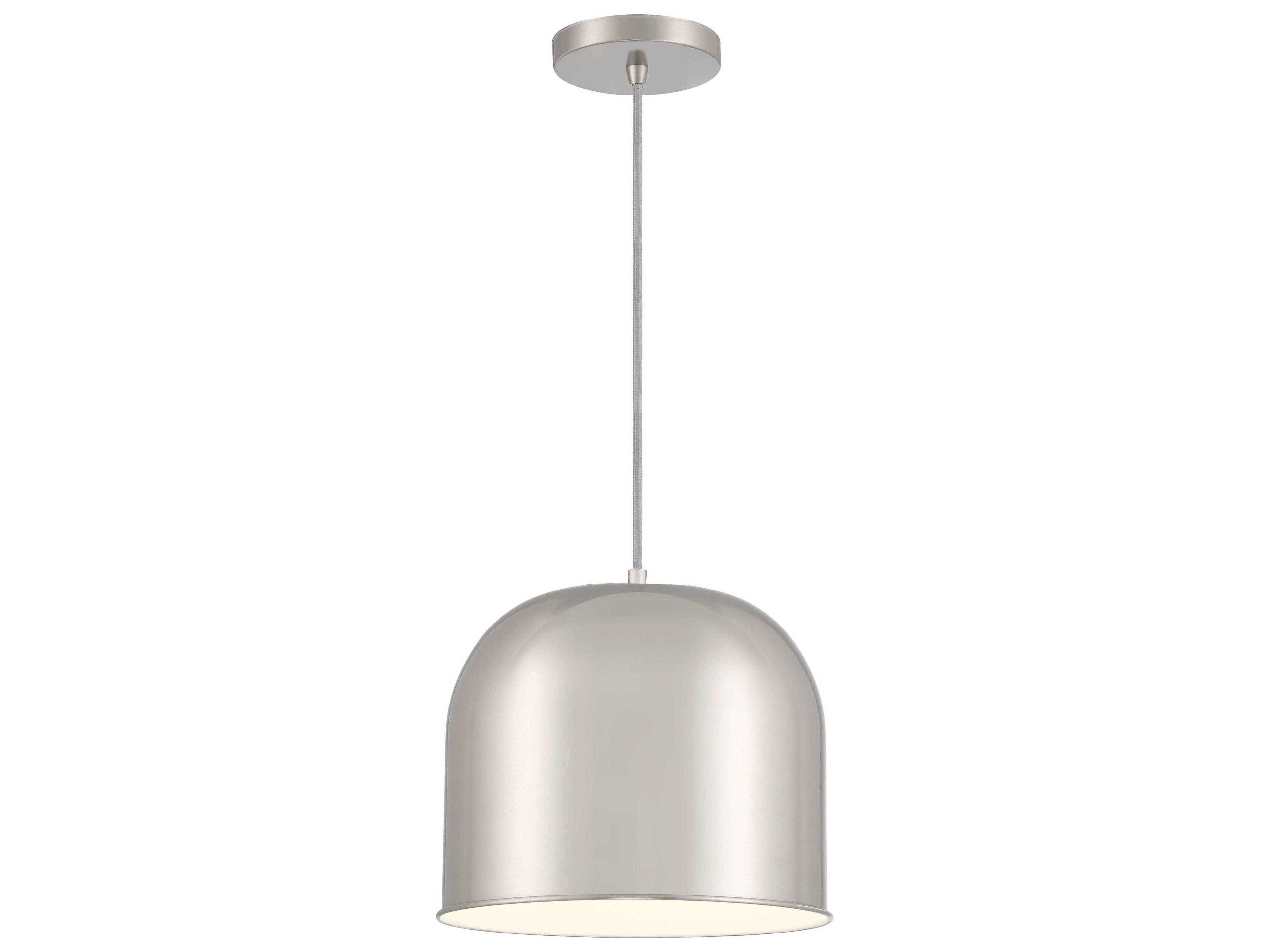 Minka Lavery Vantage 1-Light Brushed Nickel Dome Mini Pendant