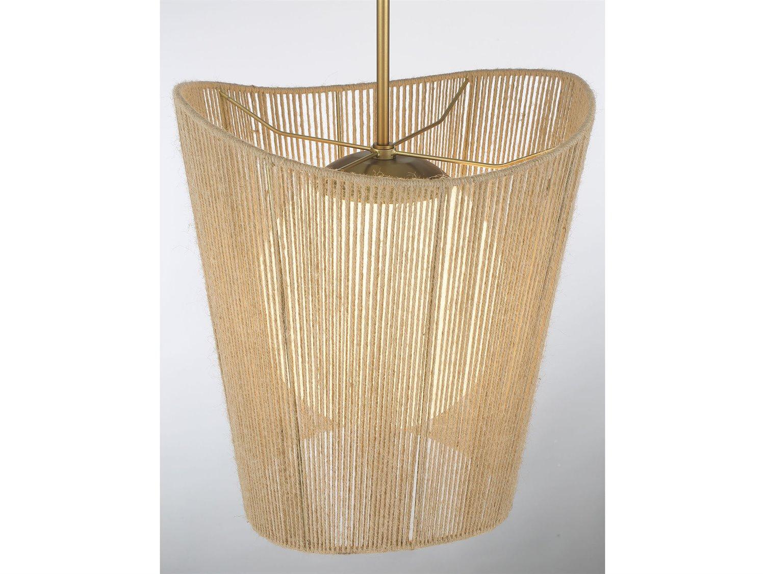 Minka Lavery Key Largo 1-Light Soft Brass Glass Globe Pendant