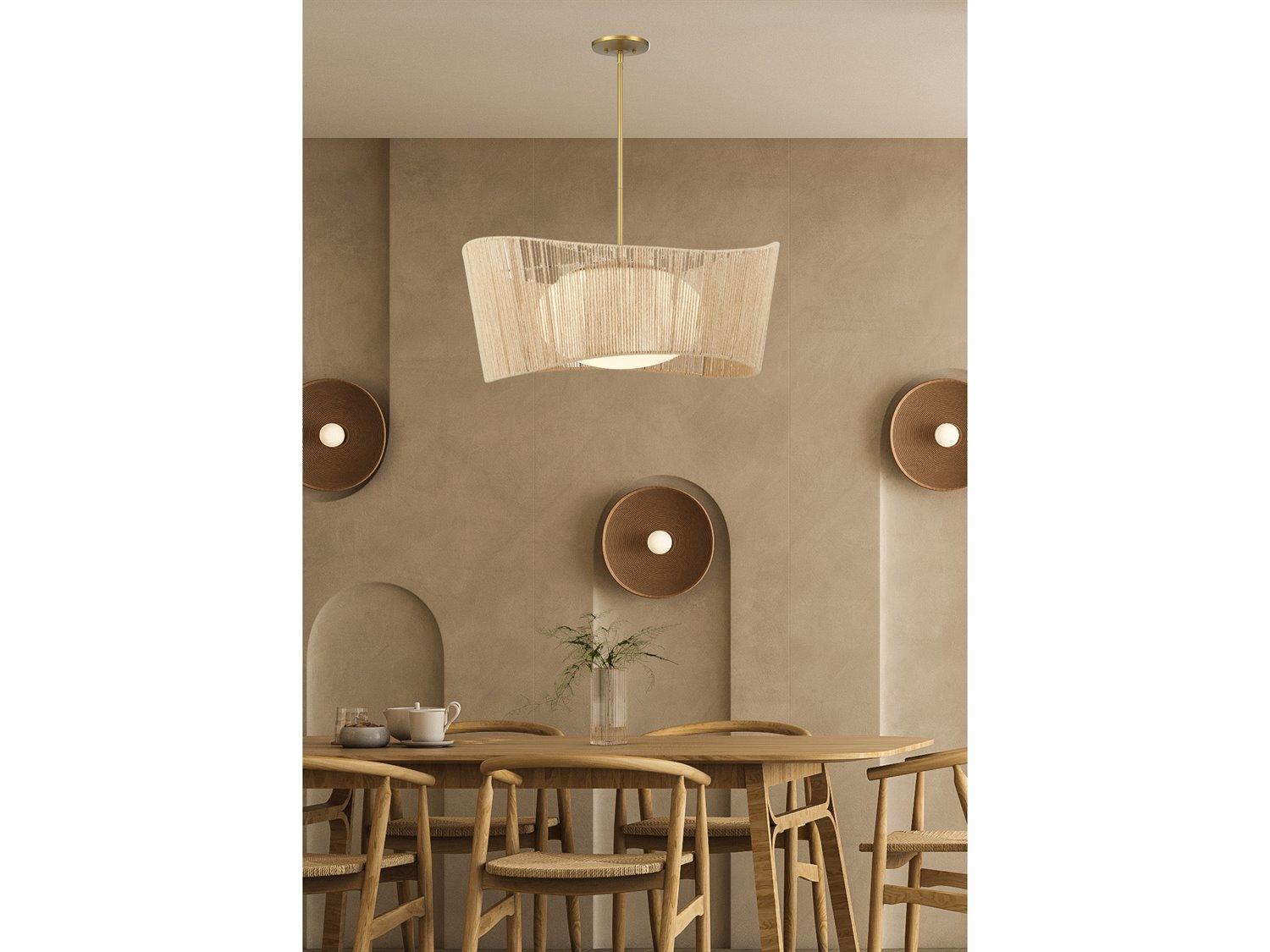 Minka Lavery Key Largo 1-Light Soft Brass Glass Globe Pendant