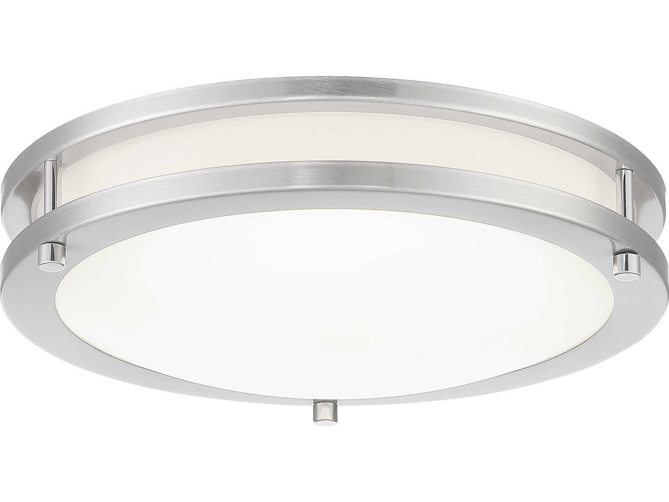 Minka Lavery 1-Light Brushed Nickel LED Round Flush Mount