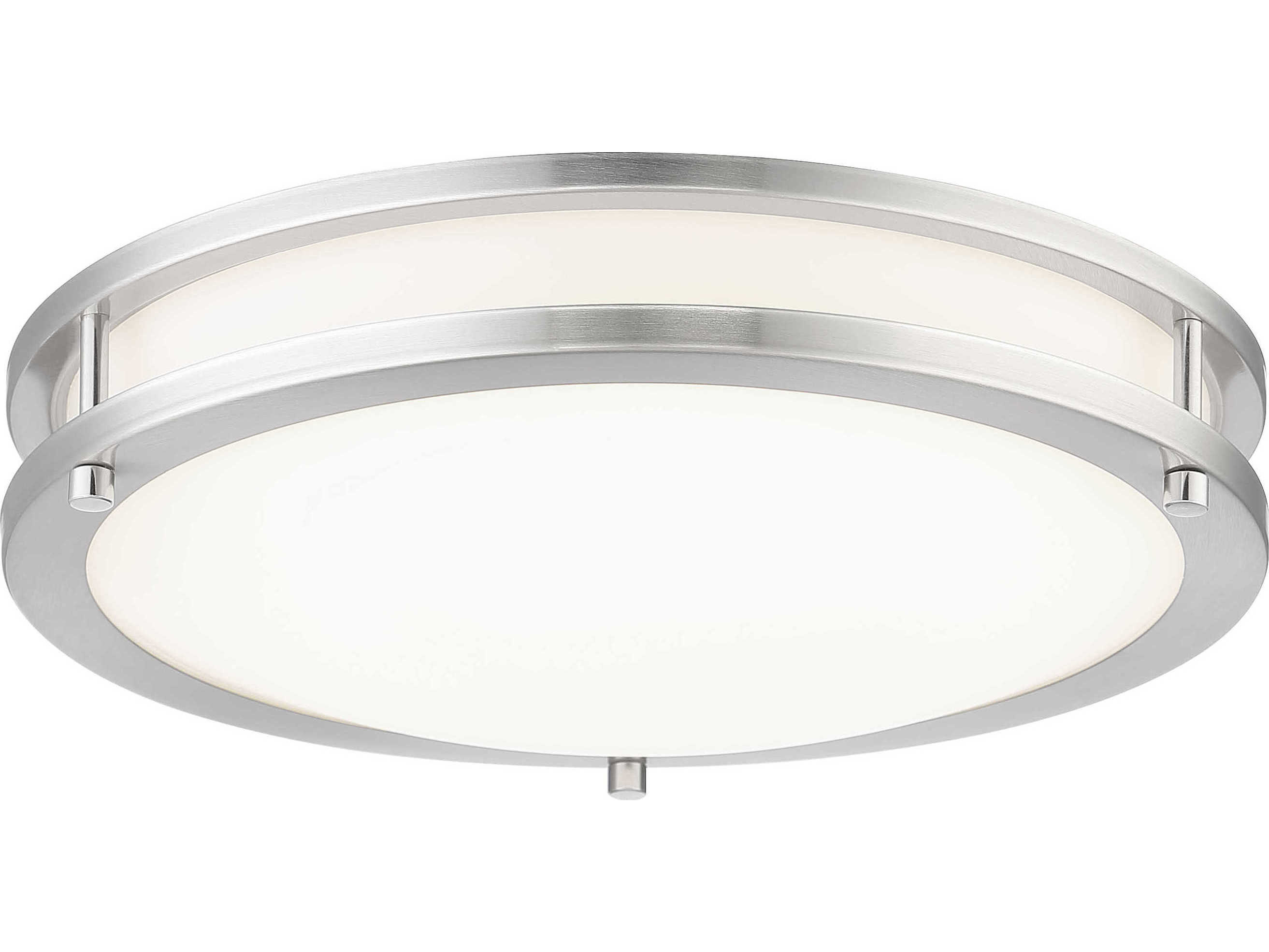 Minka Lavery 1-Light Brushed Nickel LED Round Flush Mount
