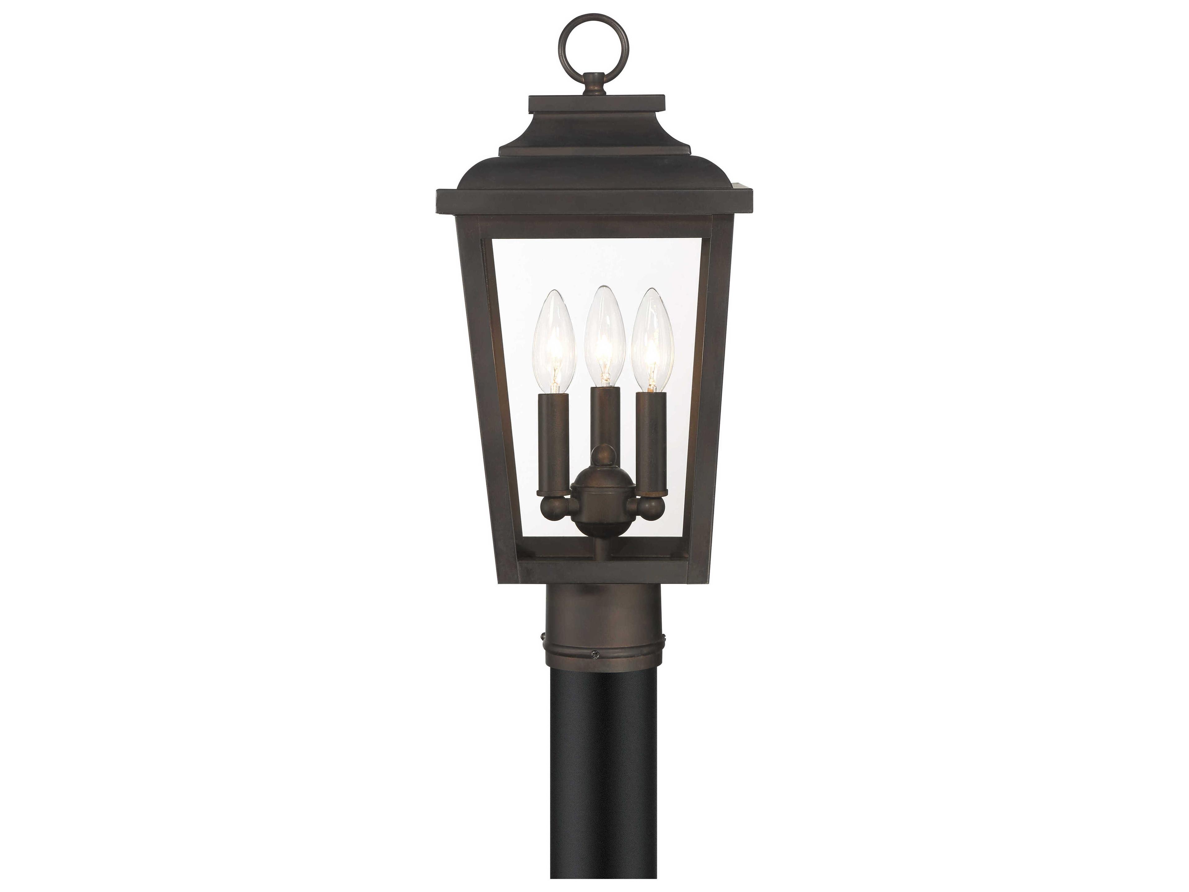 Minka Lavery Irvington Manor 3-Light Outdoor Post Light