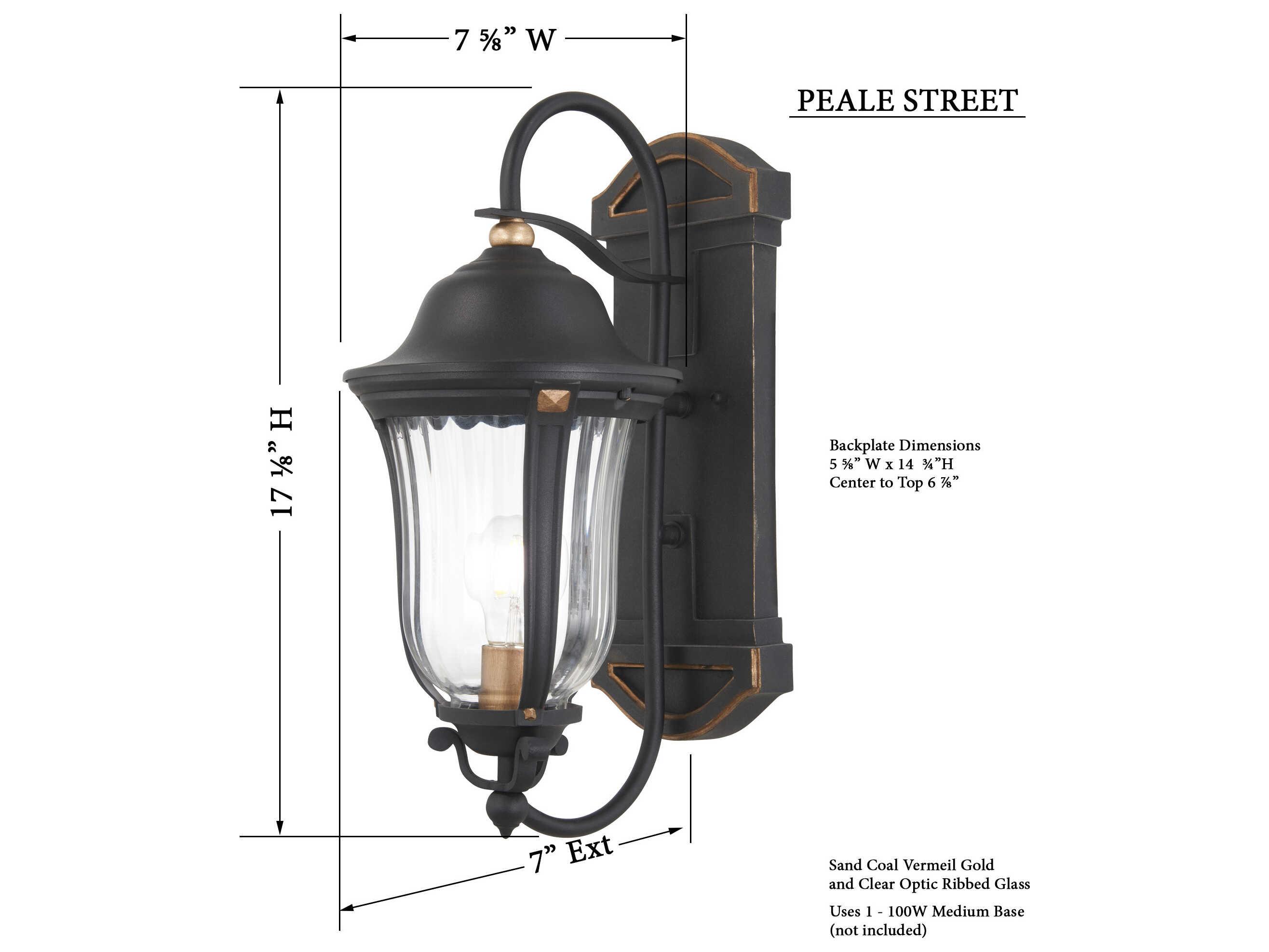 Minka Lavery Peale Street 1 - Light Outdoor Wall Light