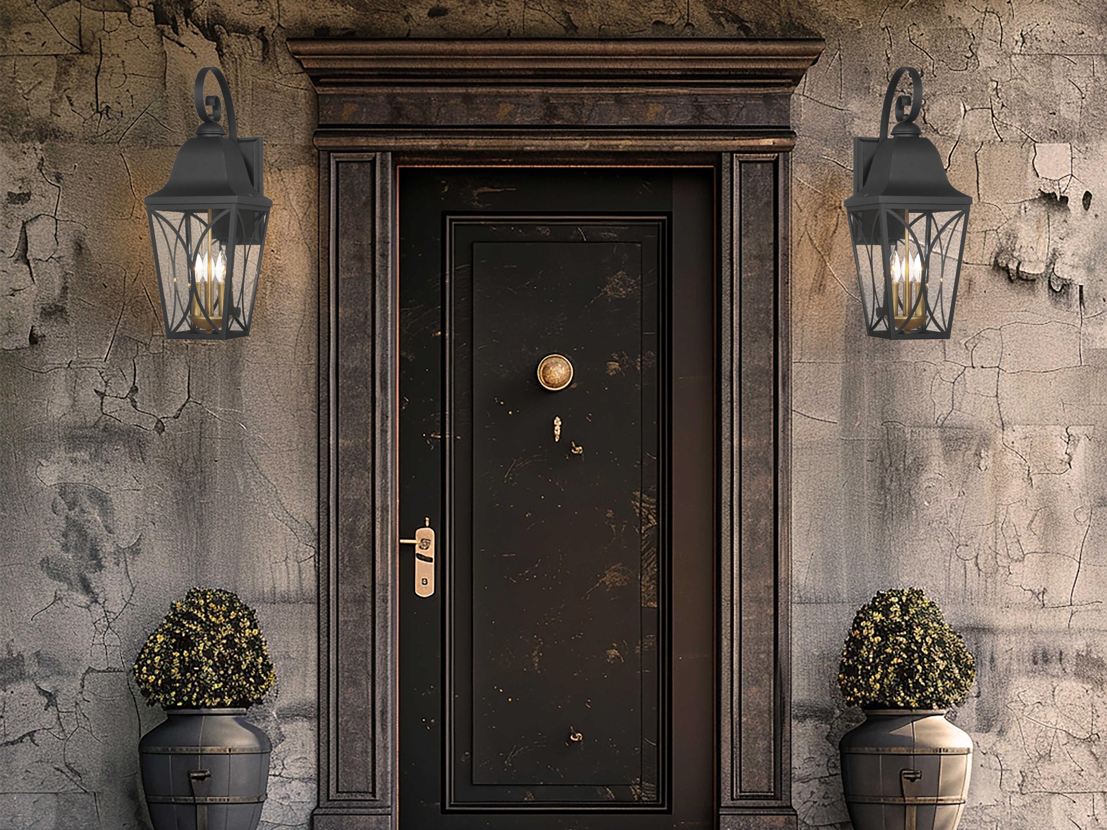 Minka Lavery Cardigan 3-Light Outdoor Wall Light