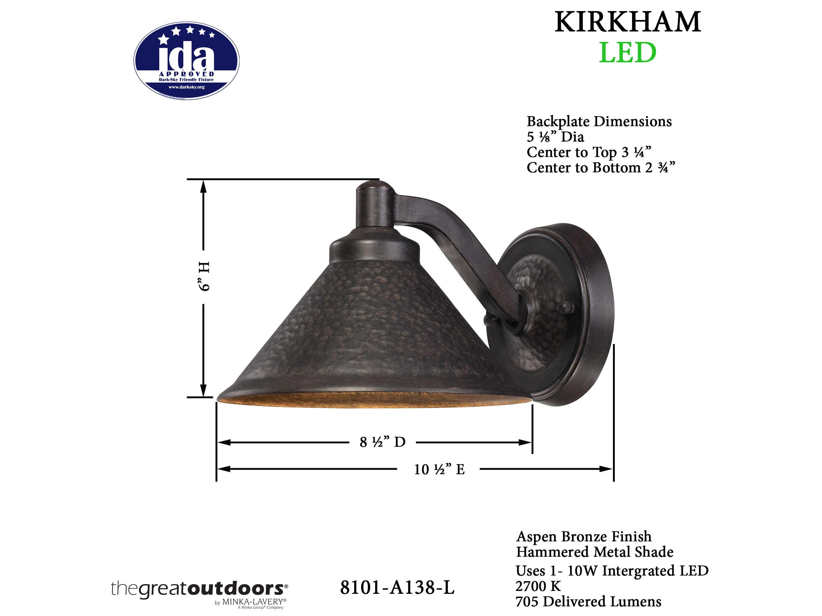 Minka Lavery Kirkham LED Outdoor Wall Light