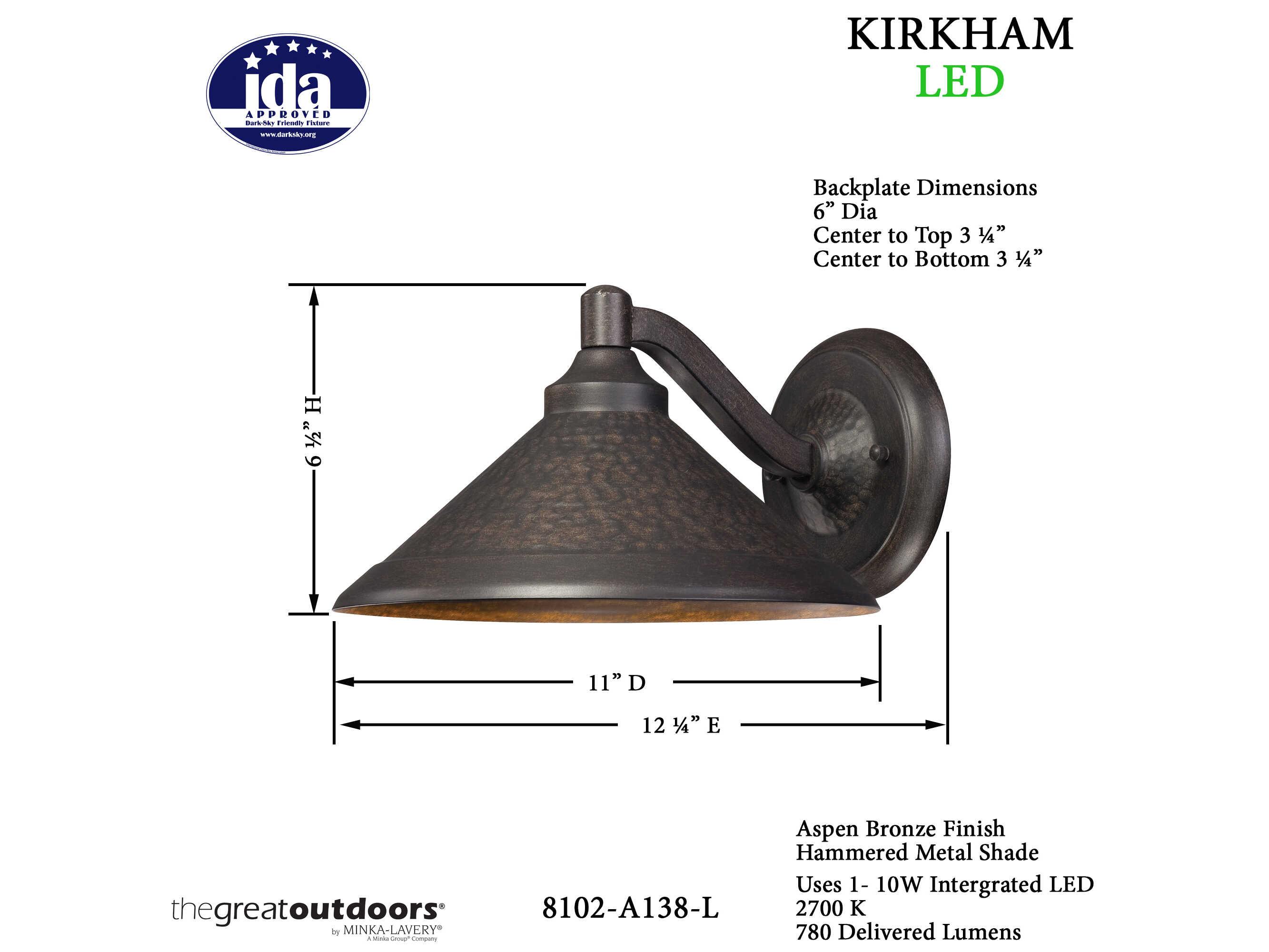 Minka Lavery Kirkham LED Outdoor Wall Light