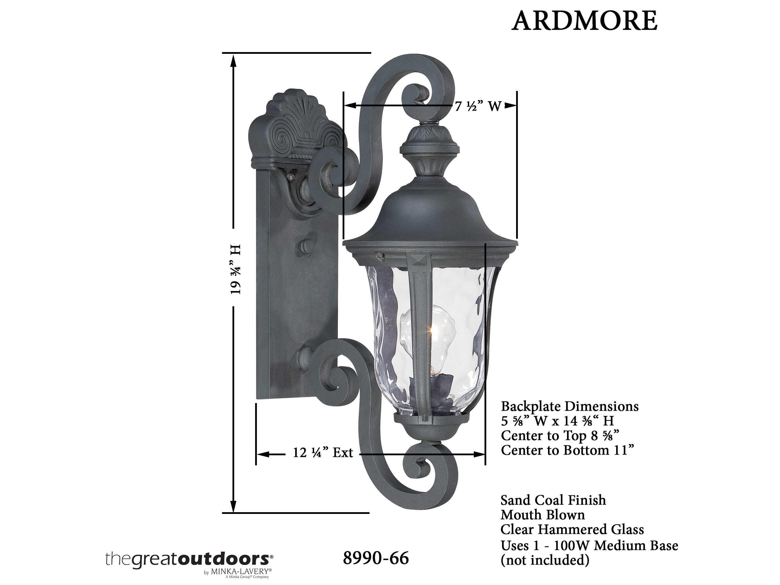Minka Lavery Ardmore Outdoor Wall Light