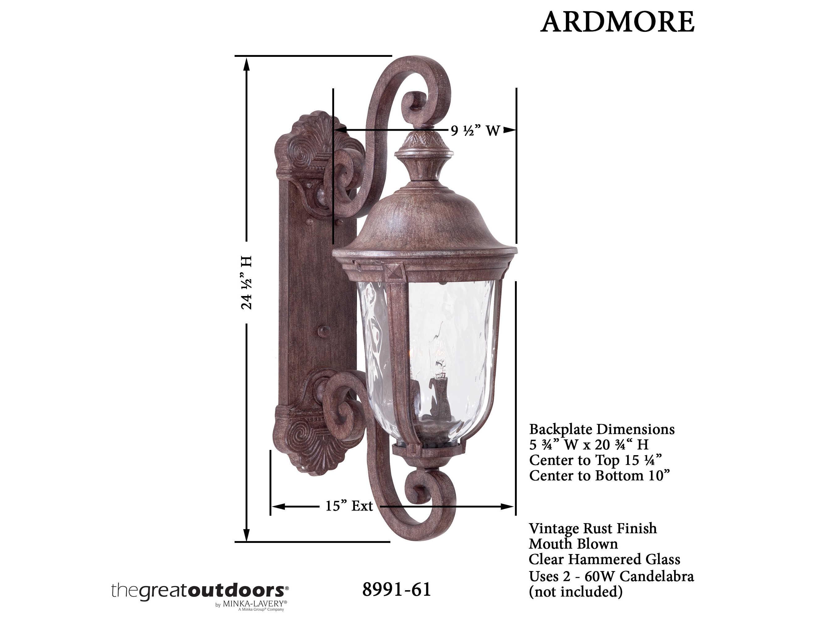 Minka Lavery Ardmore Outdoor Wall Light