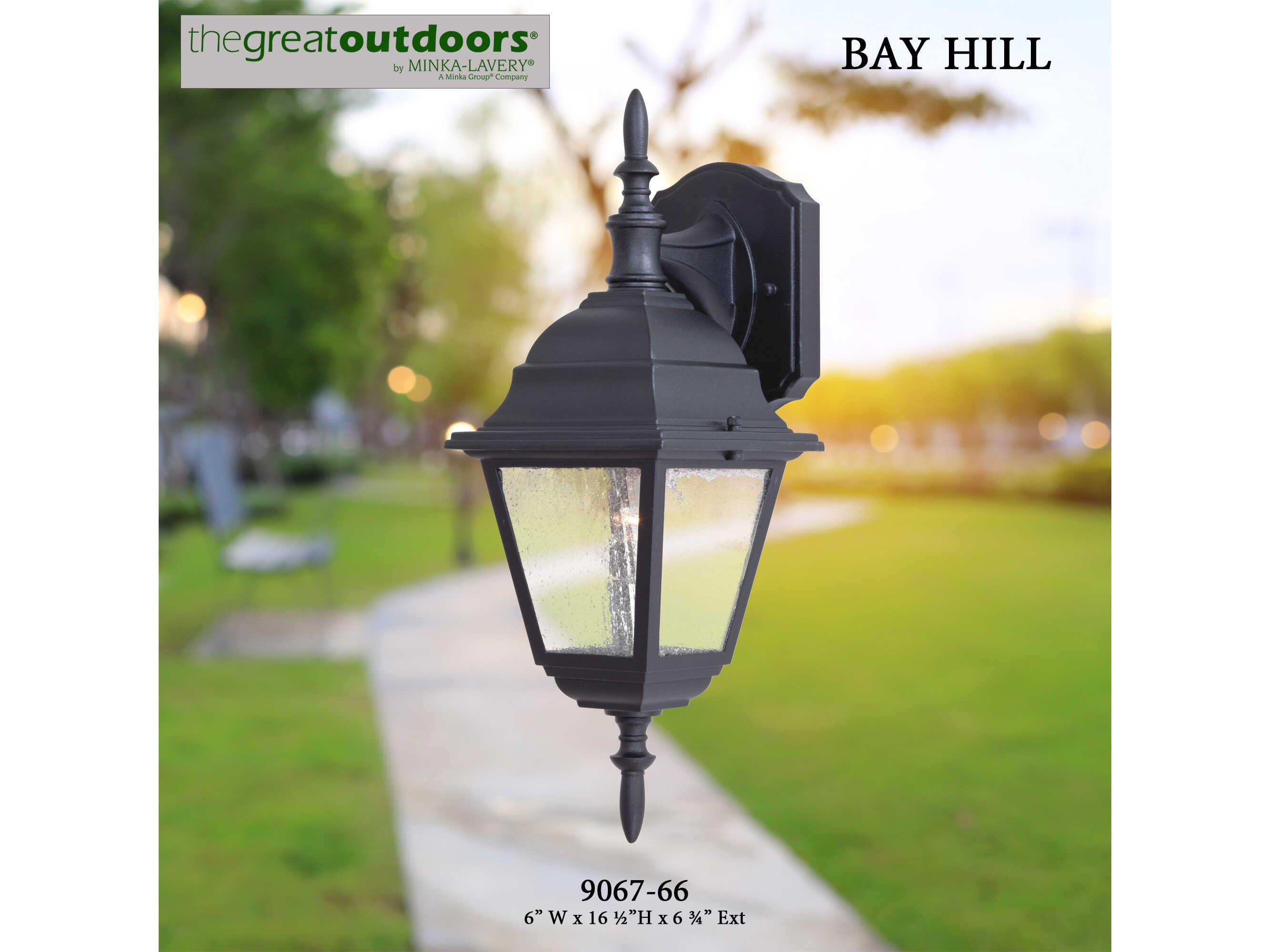 Minka Lavery Bay Hill Glass Outdoor Wall Light