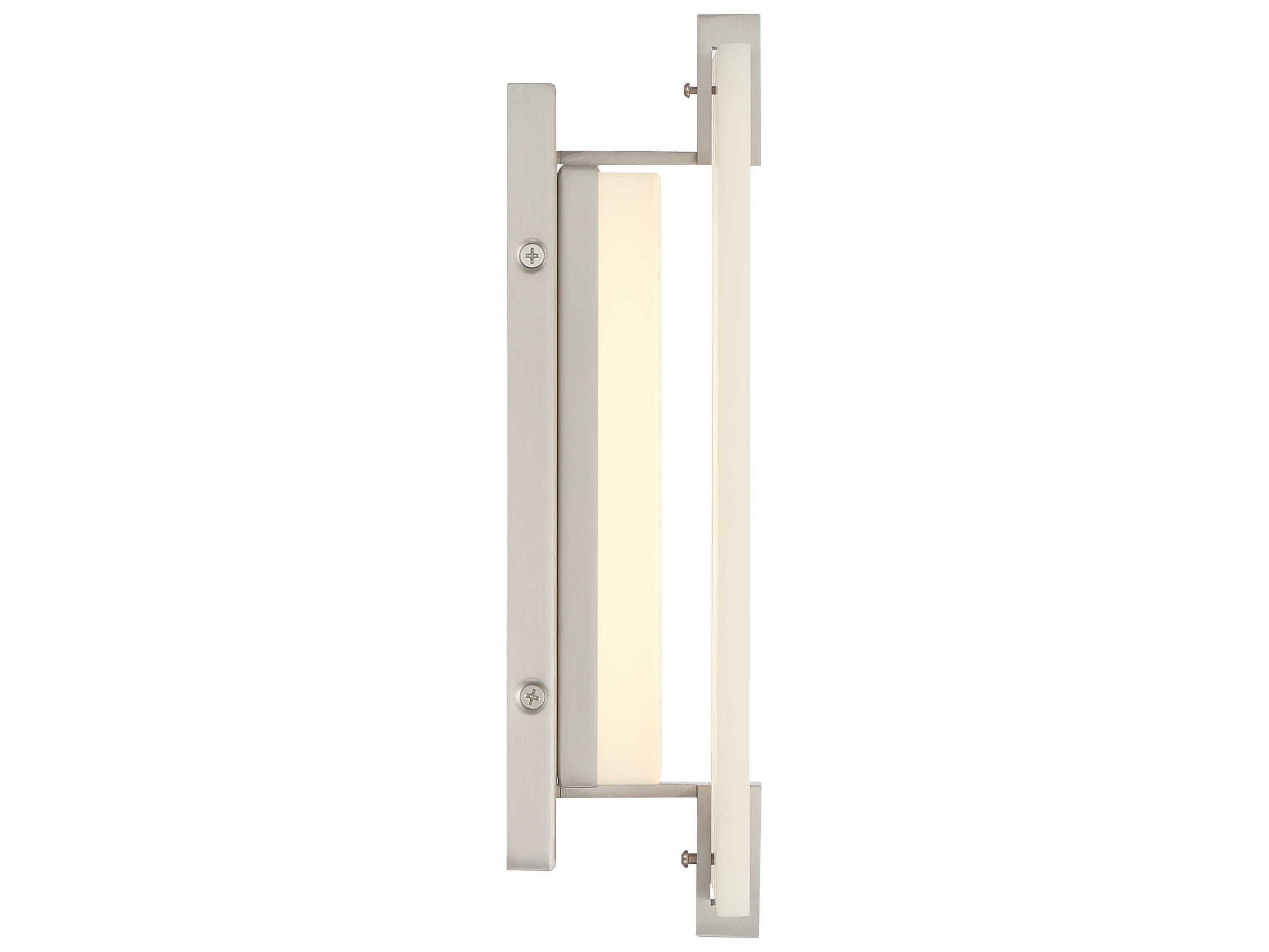 Minka Lavery Alzen 1-Light Brushed Nickel Wall Sconce