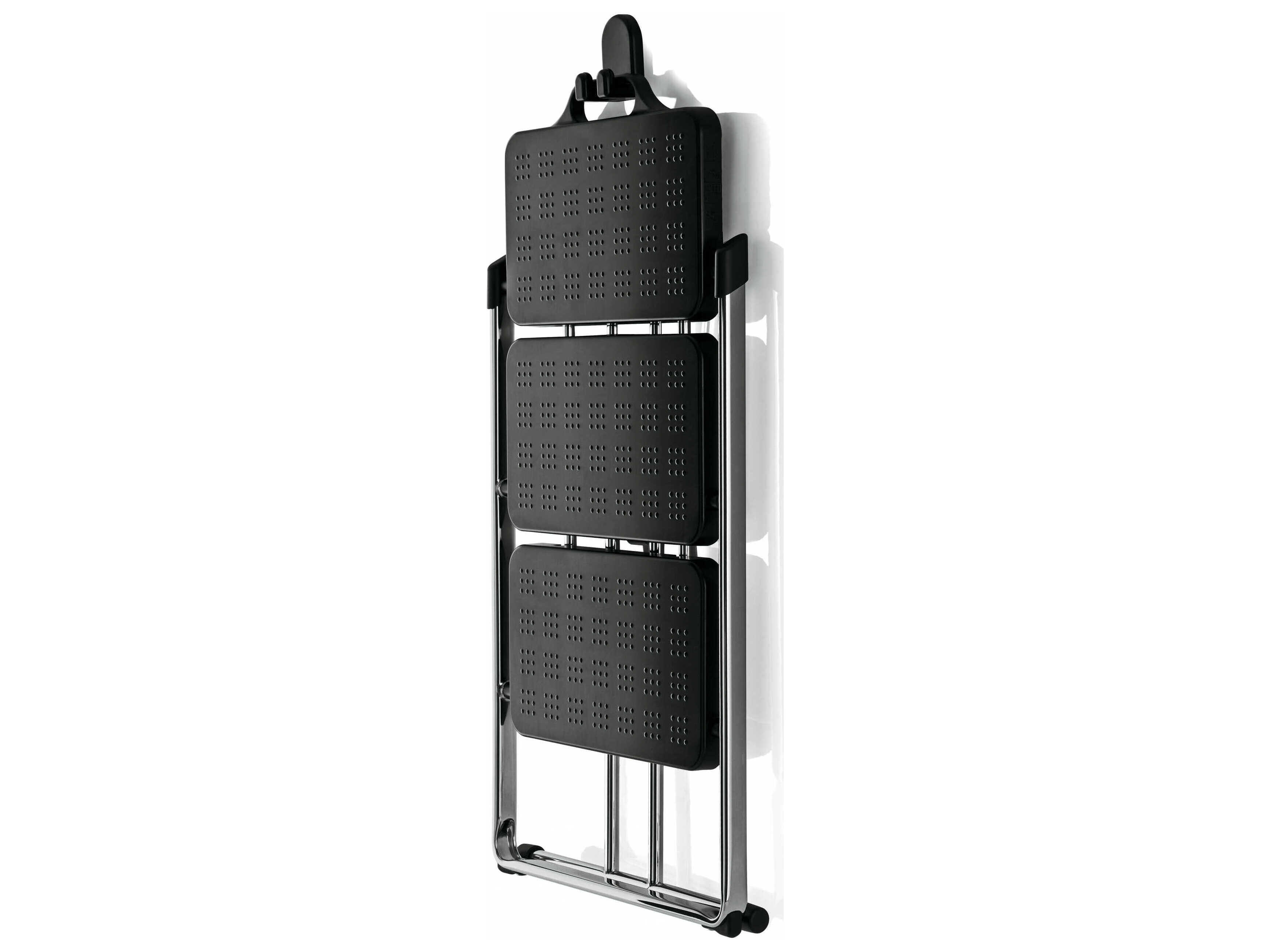 Magis Nuova Chromed Black Step Ladder