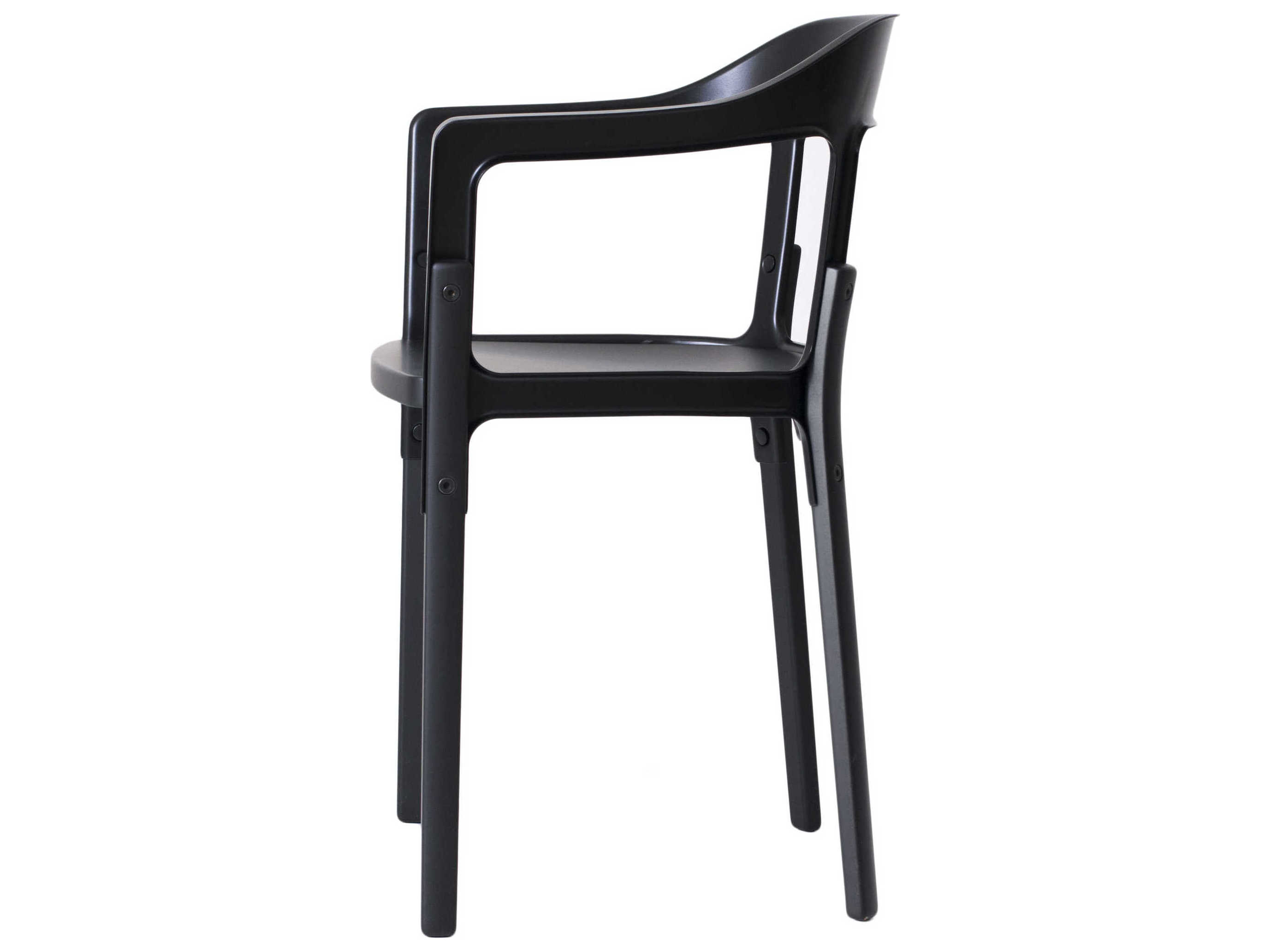 Magis Steelwood Beech Wood Arm Dining Chair