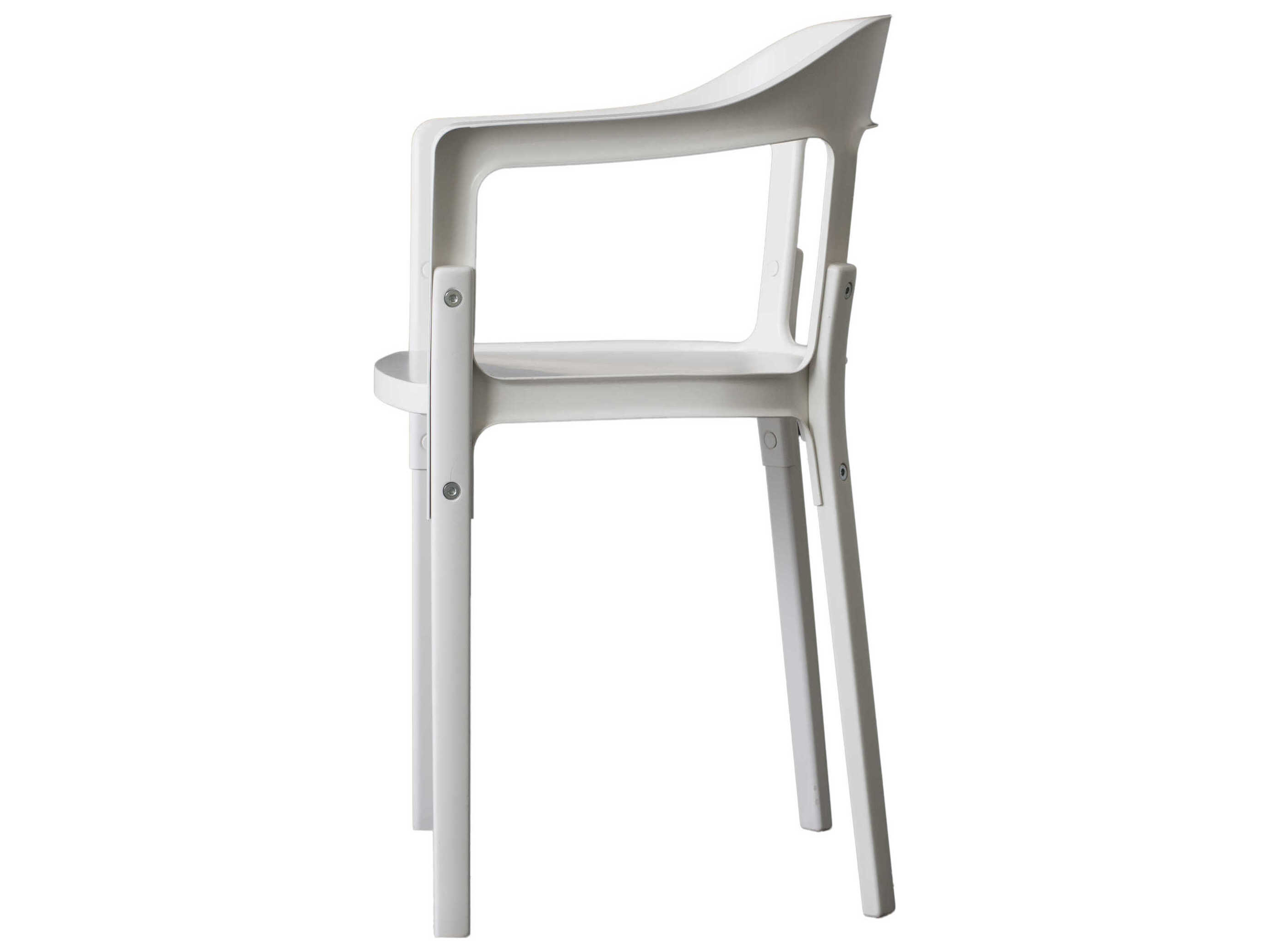 Magis Steelwood Beech Wood Arm Dining Chair