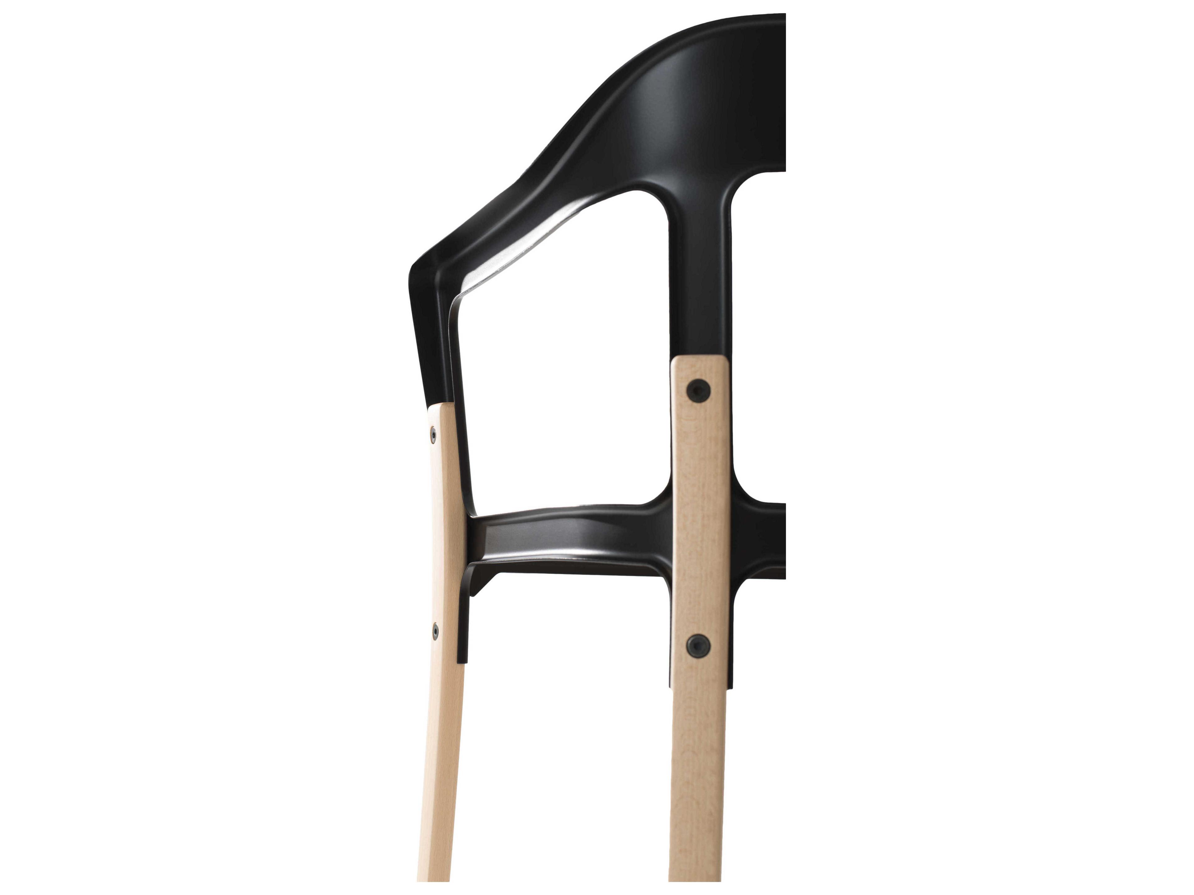 Magis Steelwood Beech Wood Arm Dining Chair