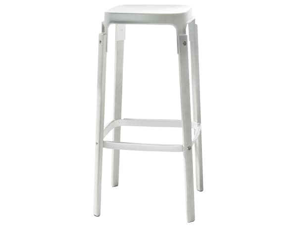 Magis Steelwood Beech Wood Bar Stool