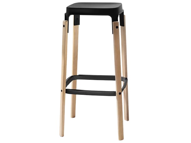 Magis Steelwood Beech Wood Bar Stool