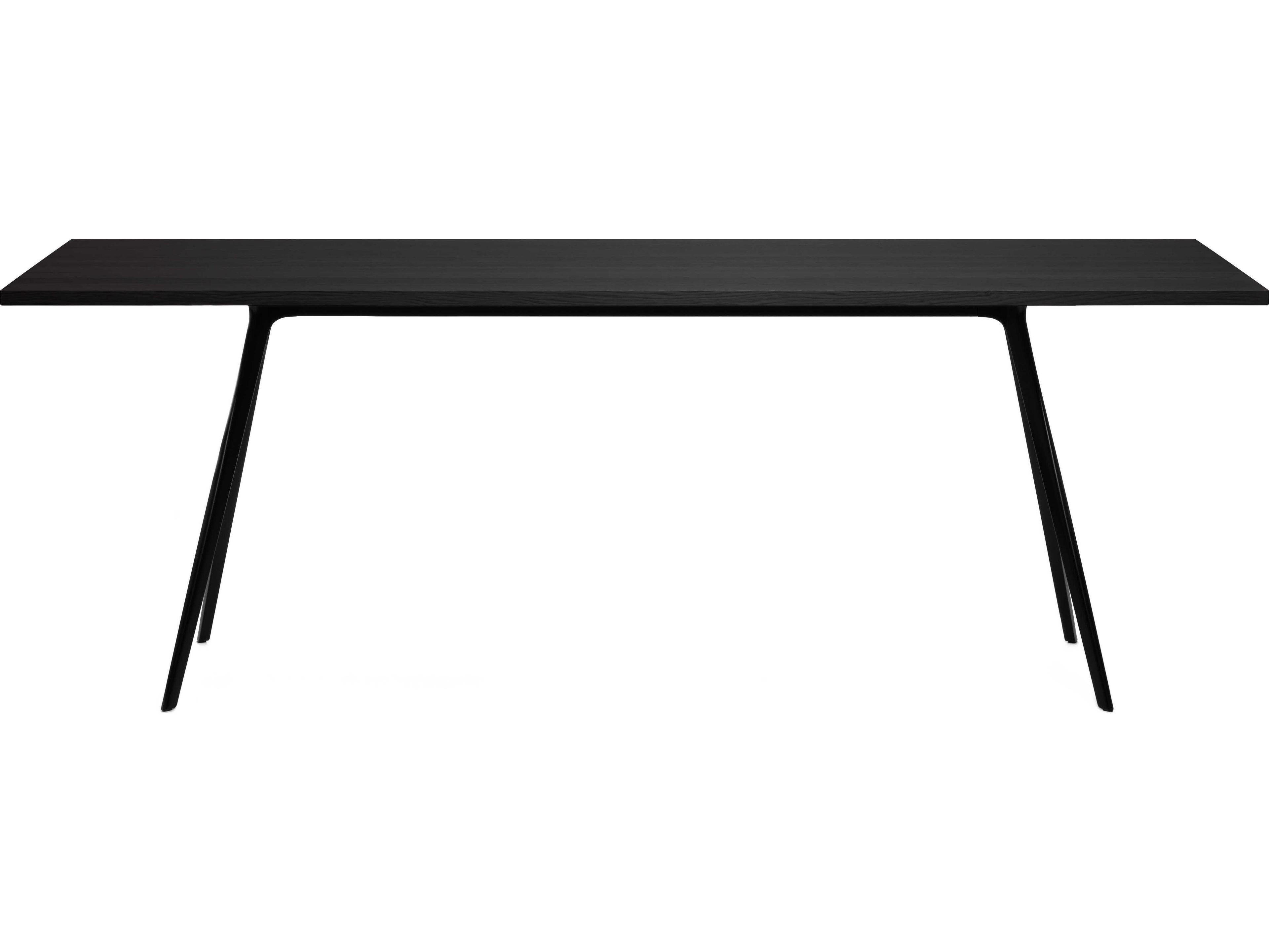 Magis Baguette Rectangular Wood Black Dining Table