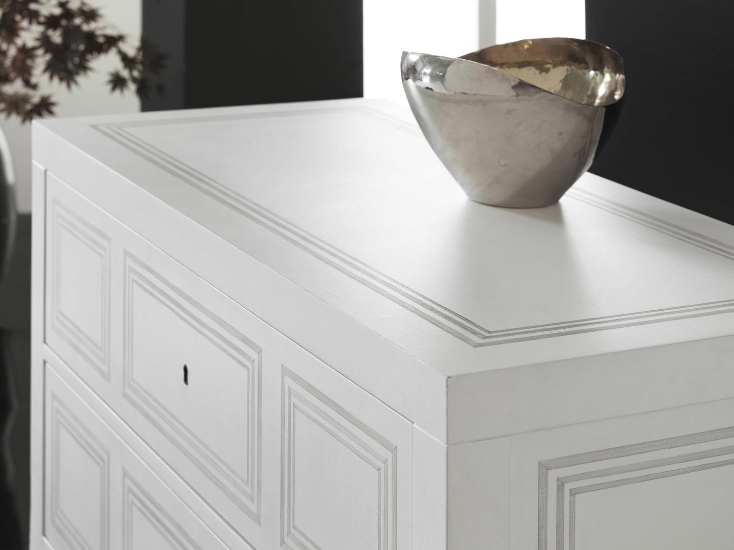 Modern History Home Milan 2-Drawers White Oak Wood Nightstand