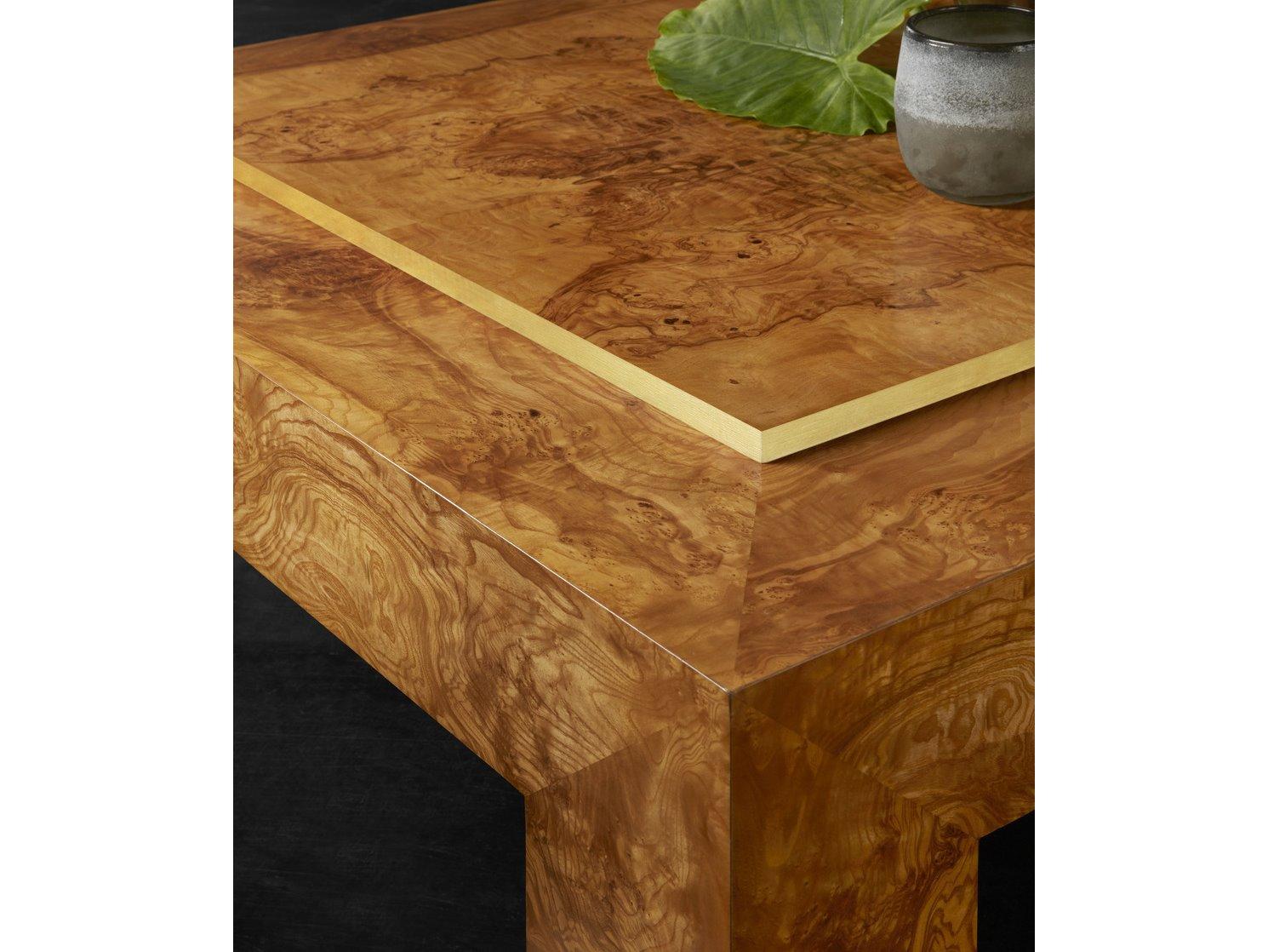 Modern History Home Stephanie Rectangular Wood Coffee Table