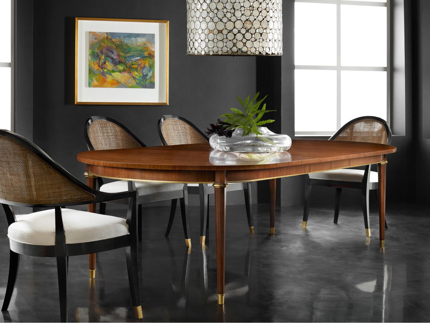 Modern History Home Norris Oval Wood Dining Table