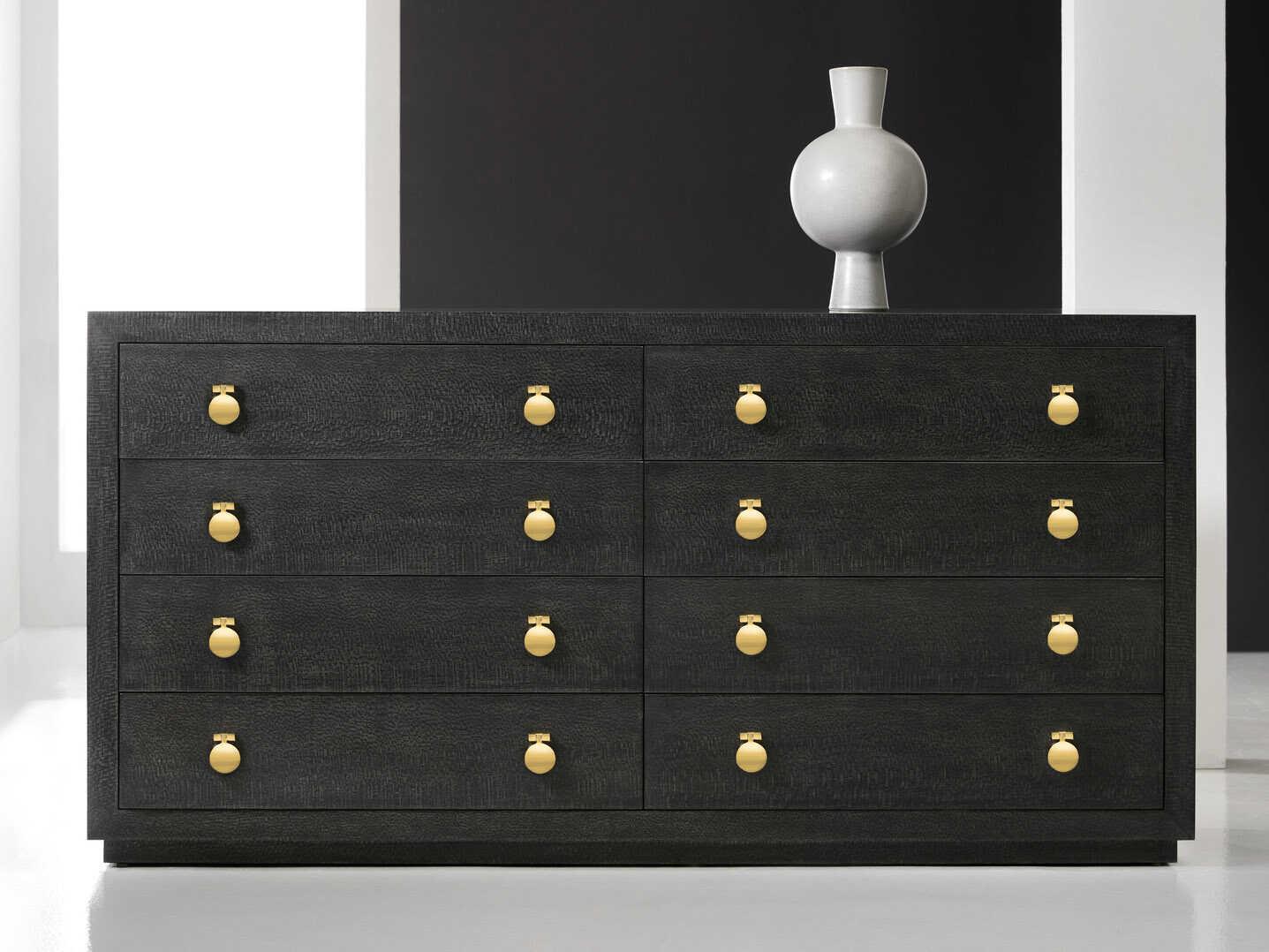 Modern History Home Mirage Oak Wood Double Dresser