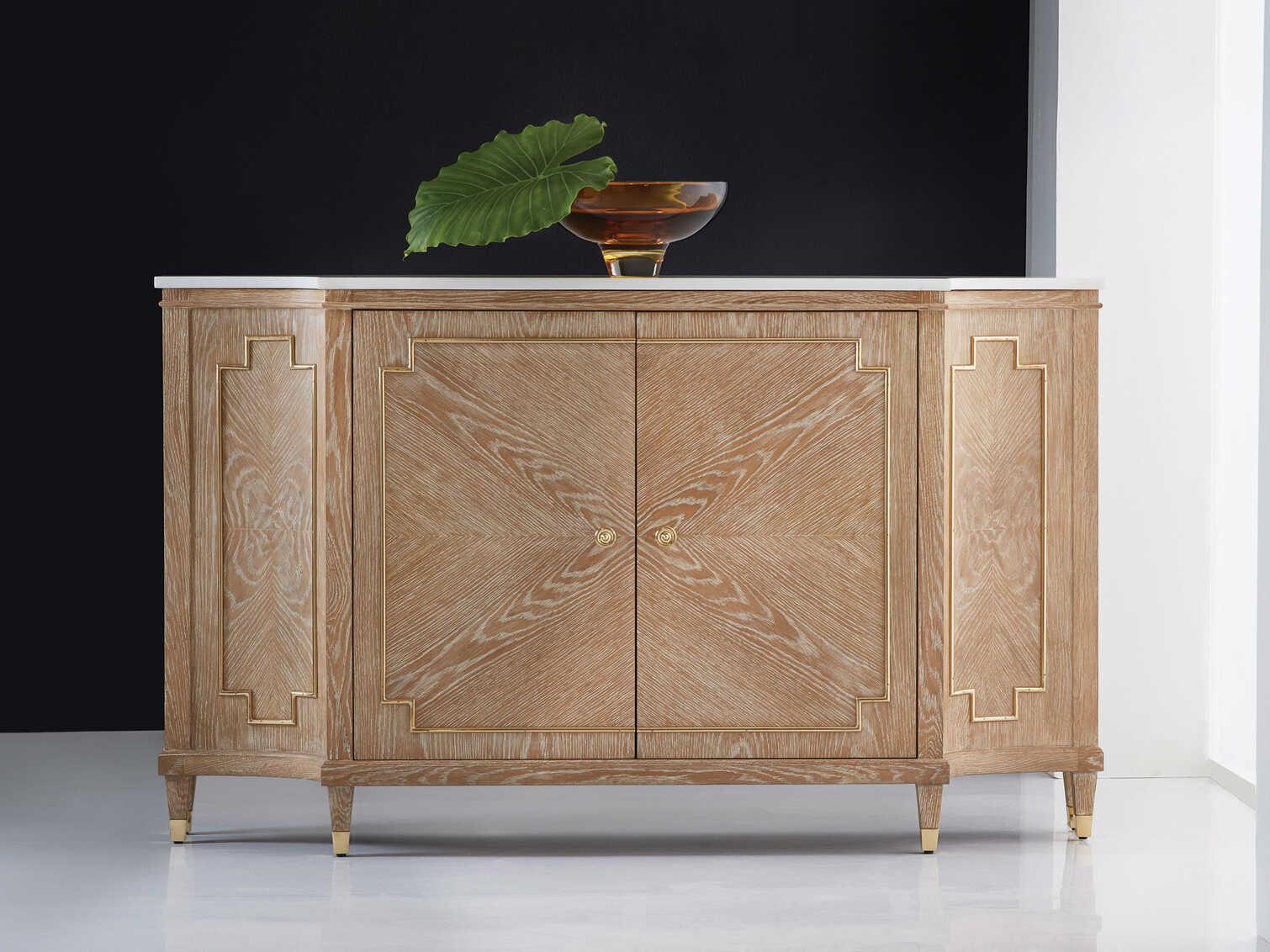 Modern History Home Noelle Brown Oak Wood Accent Cabinet