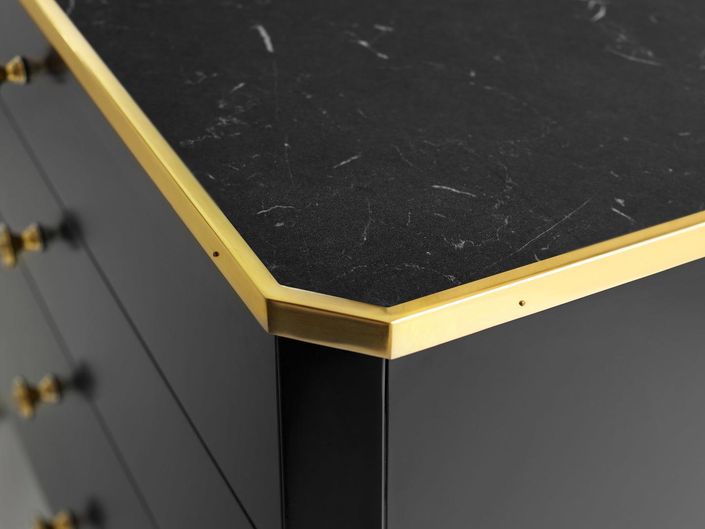 Modern History Home Niles Black Nightstand