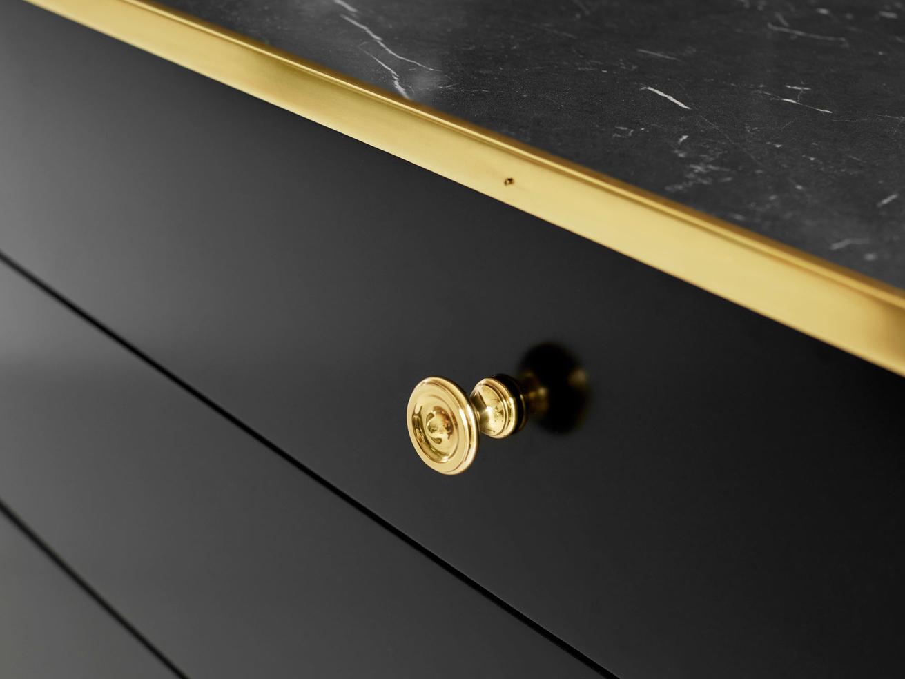 Modern History Home Niles Black Nightstand