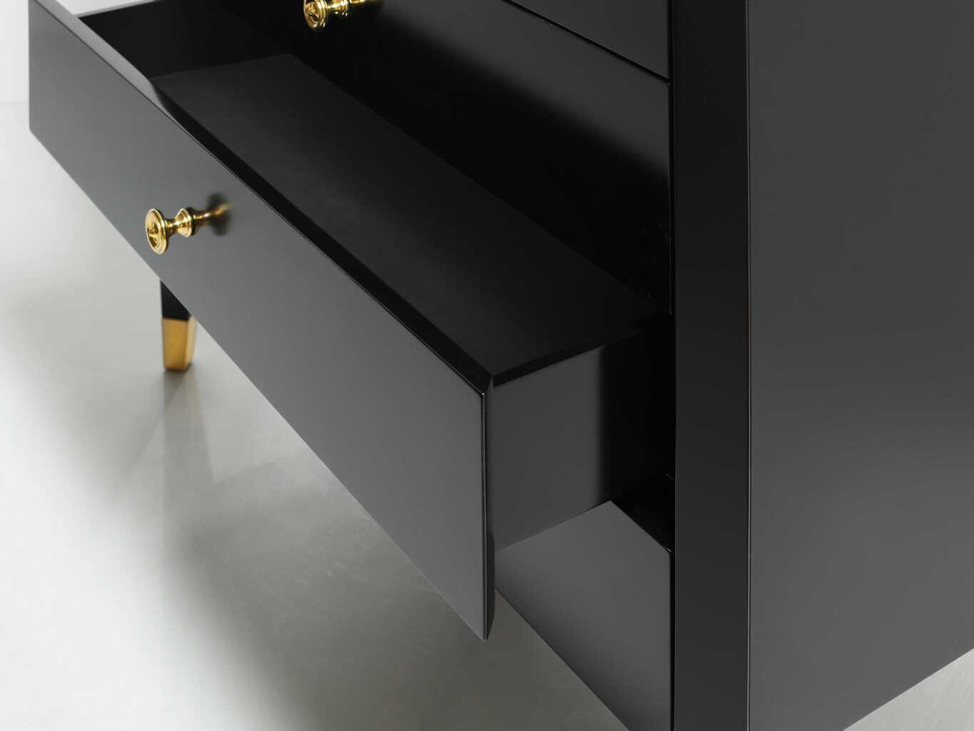 Modern History Home Niles Black Nightstand