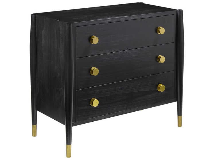Modern History Home Concourde 3-Drawers Nightstand