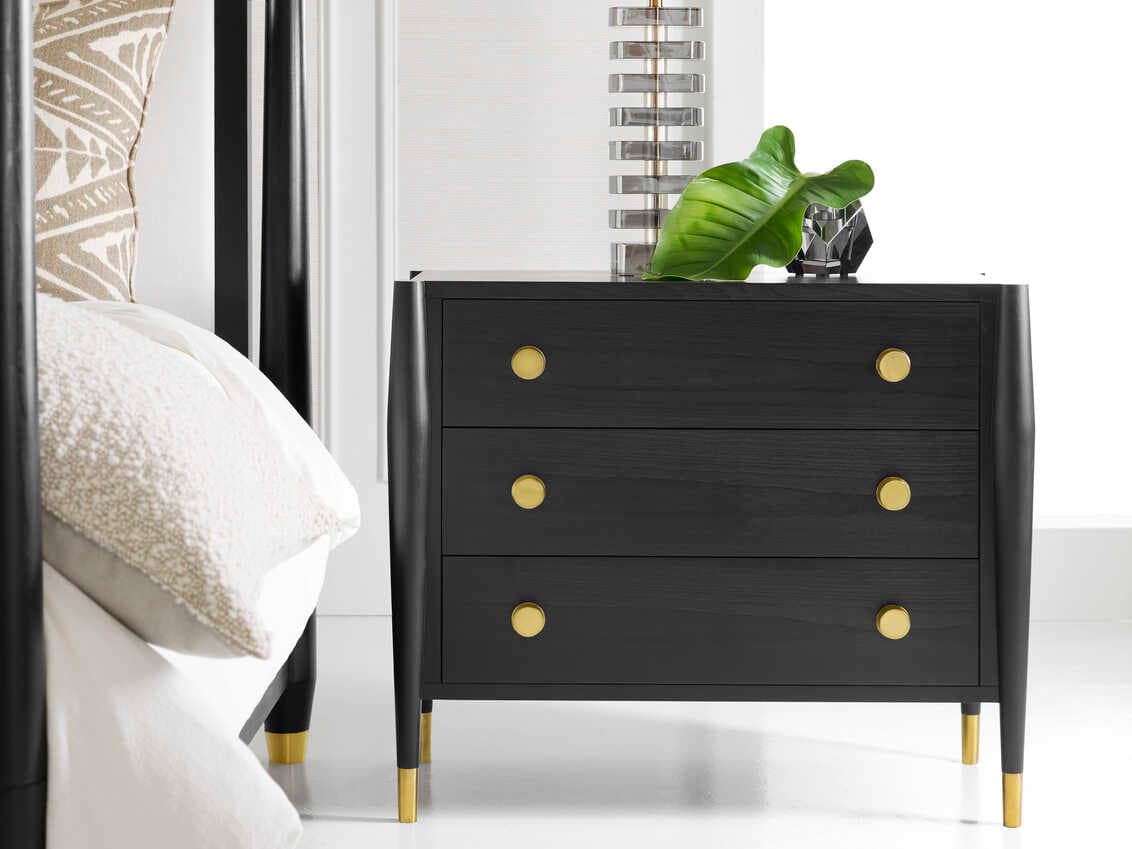 Modern History Home Concourde 3-Drawers Nightstand