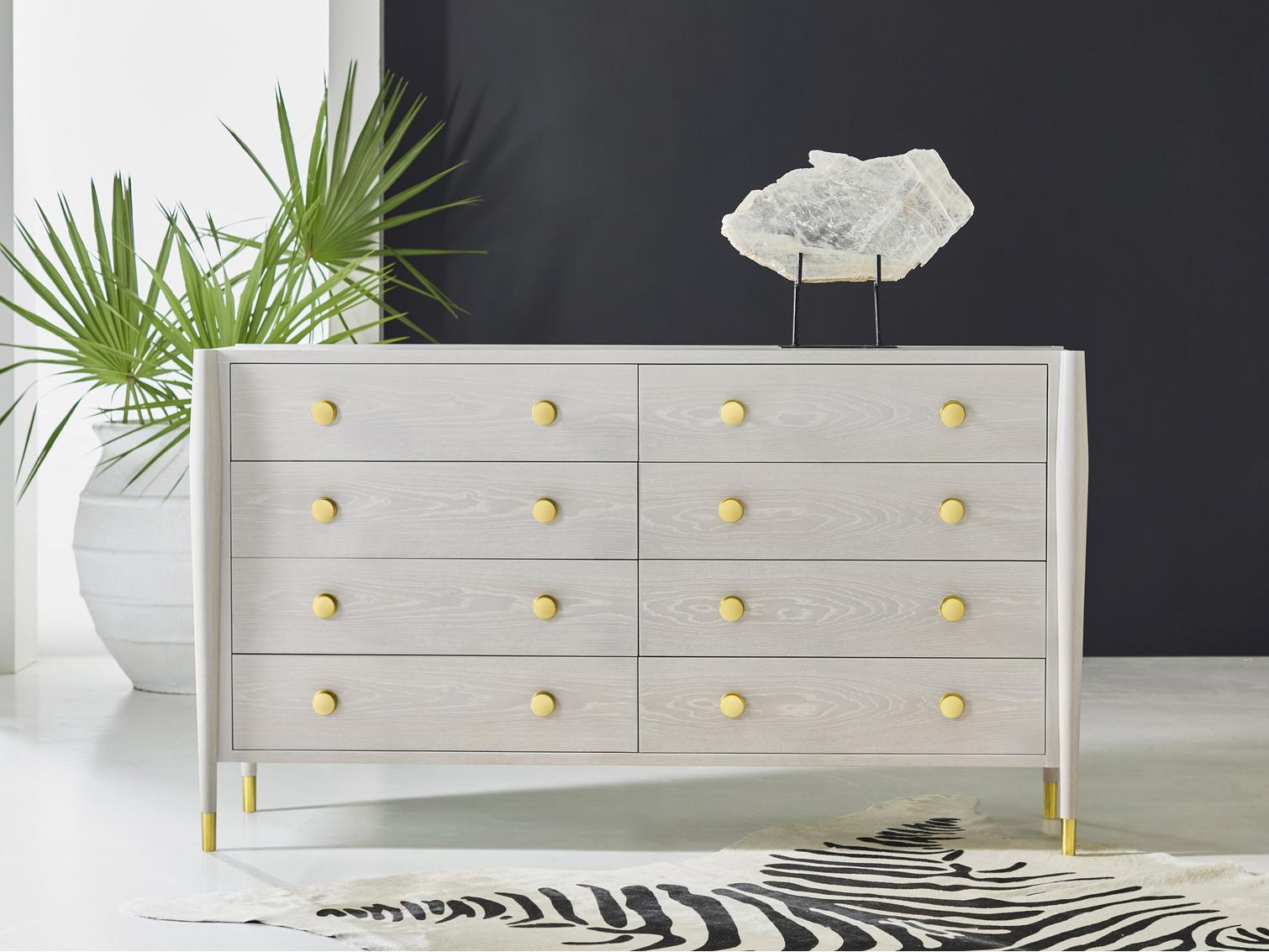 Modern History Home Concourde Gray Double Dresser