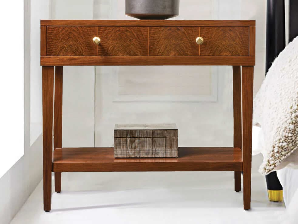 Modern History Home Pegano 1-Drawer Brown Nightstand