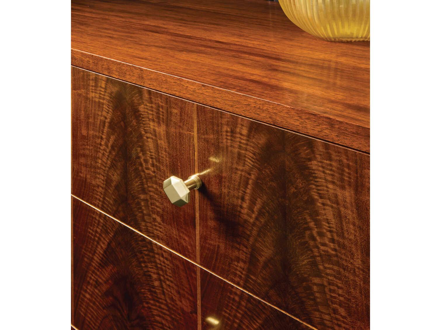 Modern History Home Pegano 3-Drawers Brown Nightstand