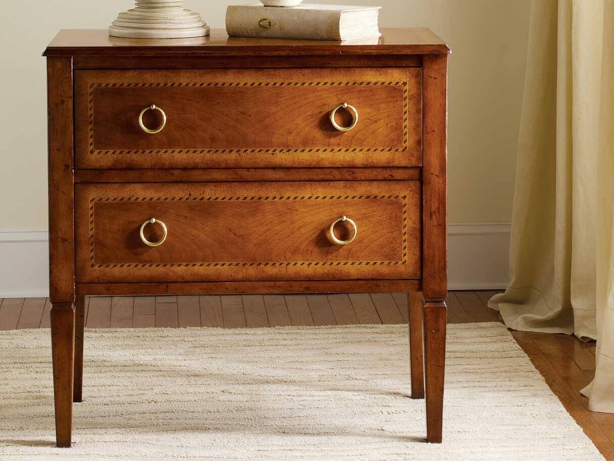 Modern History Home Brown Fruitwood Commode