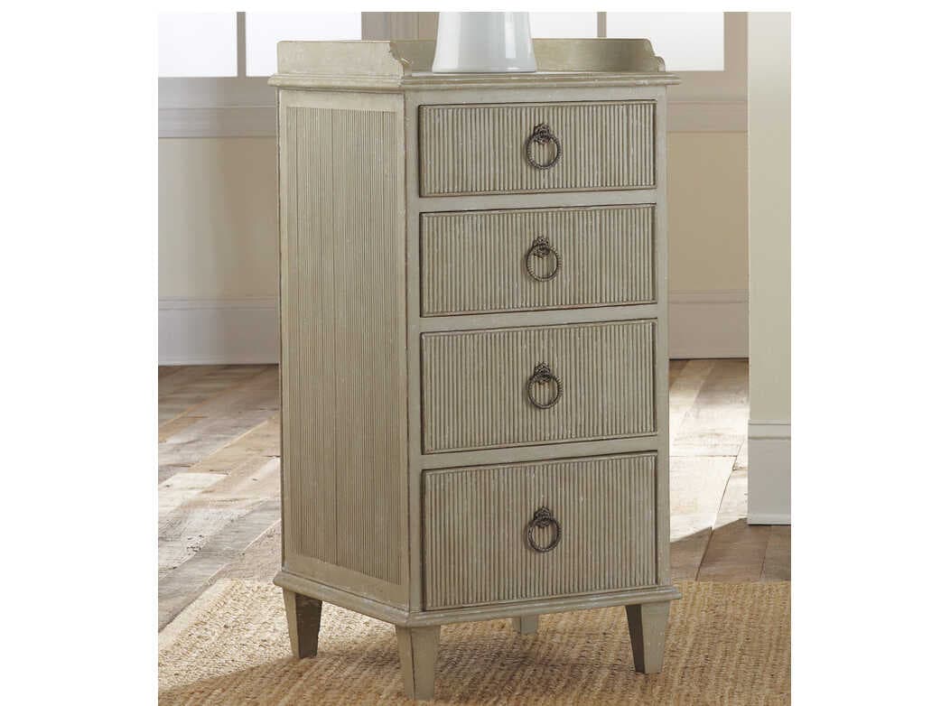 Modern History Home Gustavian Gray Nightstand