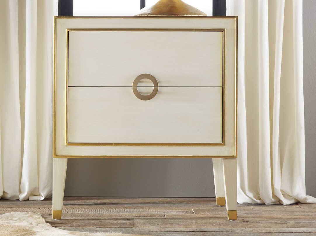 Modern History Home Retro 2-Drawers Nightstand