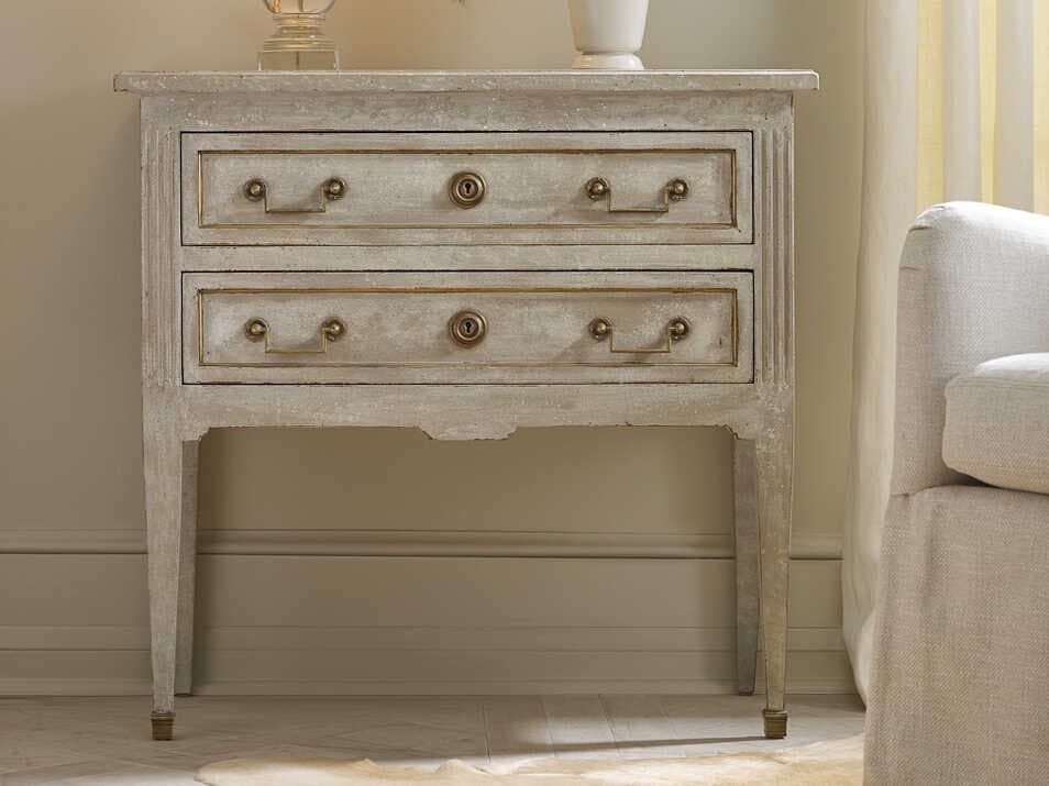 Modern History Home Manor House Painted Antique Grey Accent Chest