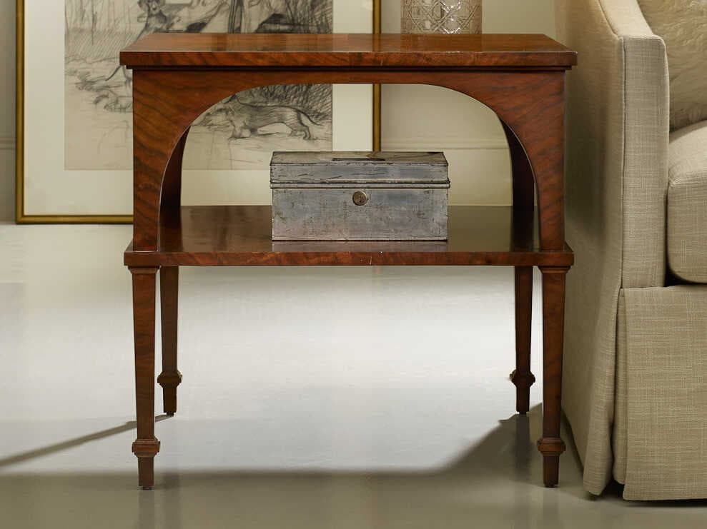 Modern History Home Classical Rectangular Wood End Table