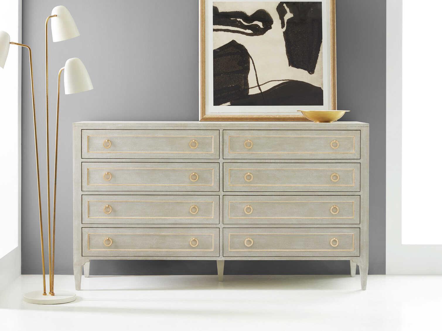 Modern History Home Gustavian Gray Double Dresser