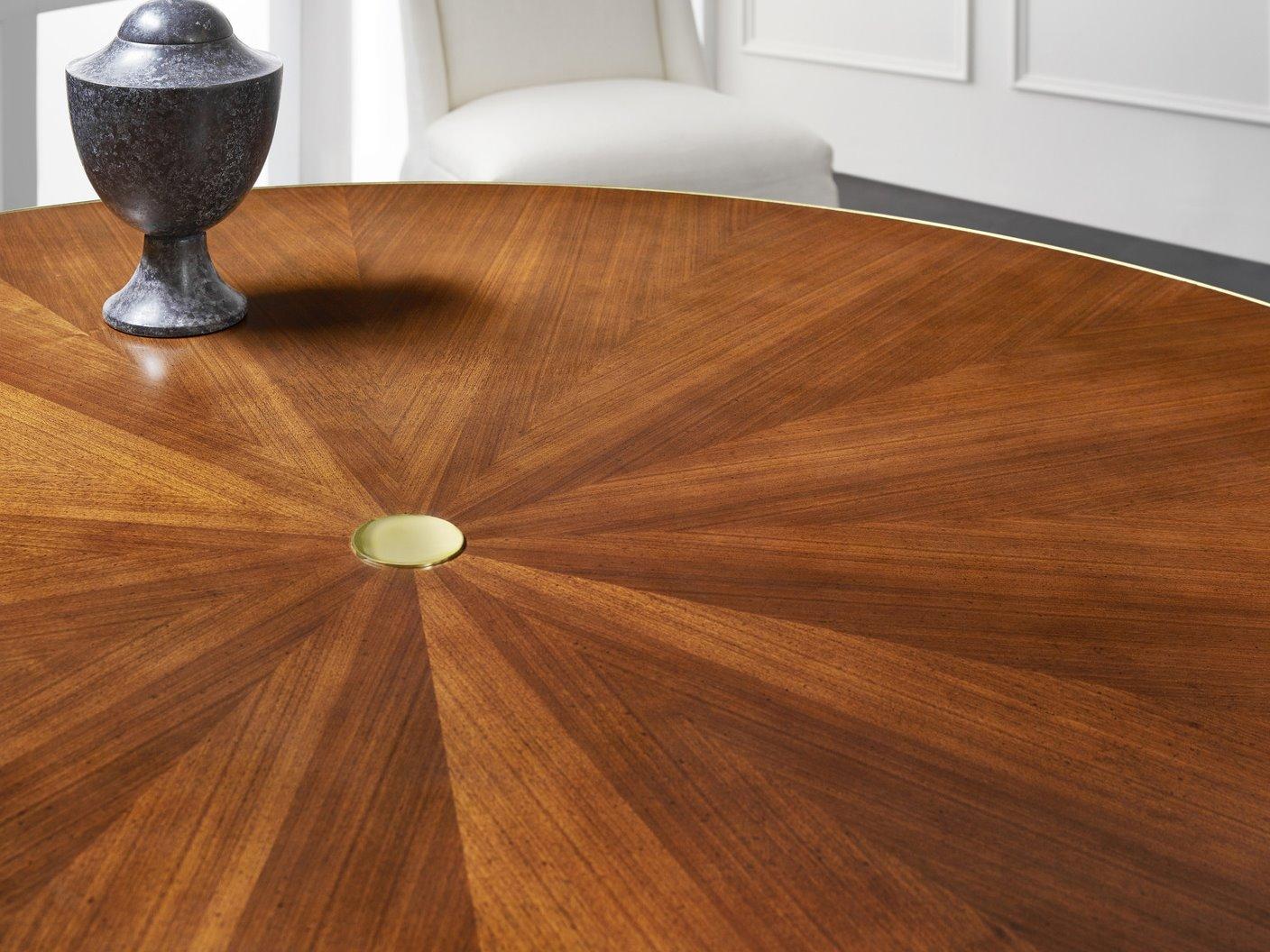 Modern History Home Breganza Round Wood Dining Table